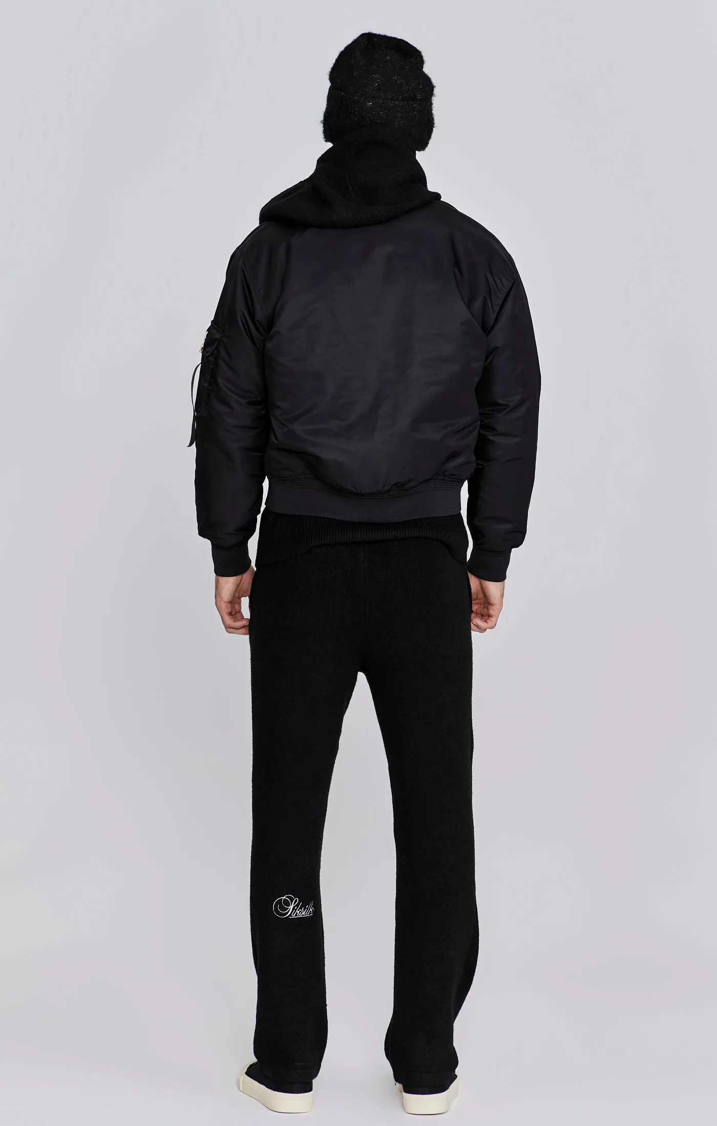 Black Bomber Jacket sold by Siksilk product image thumbnail 5