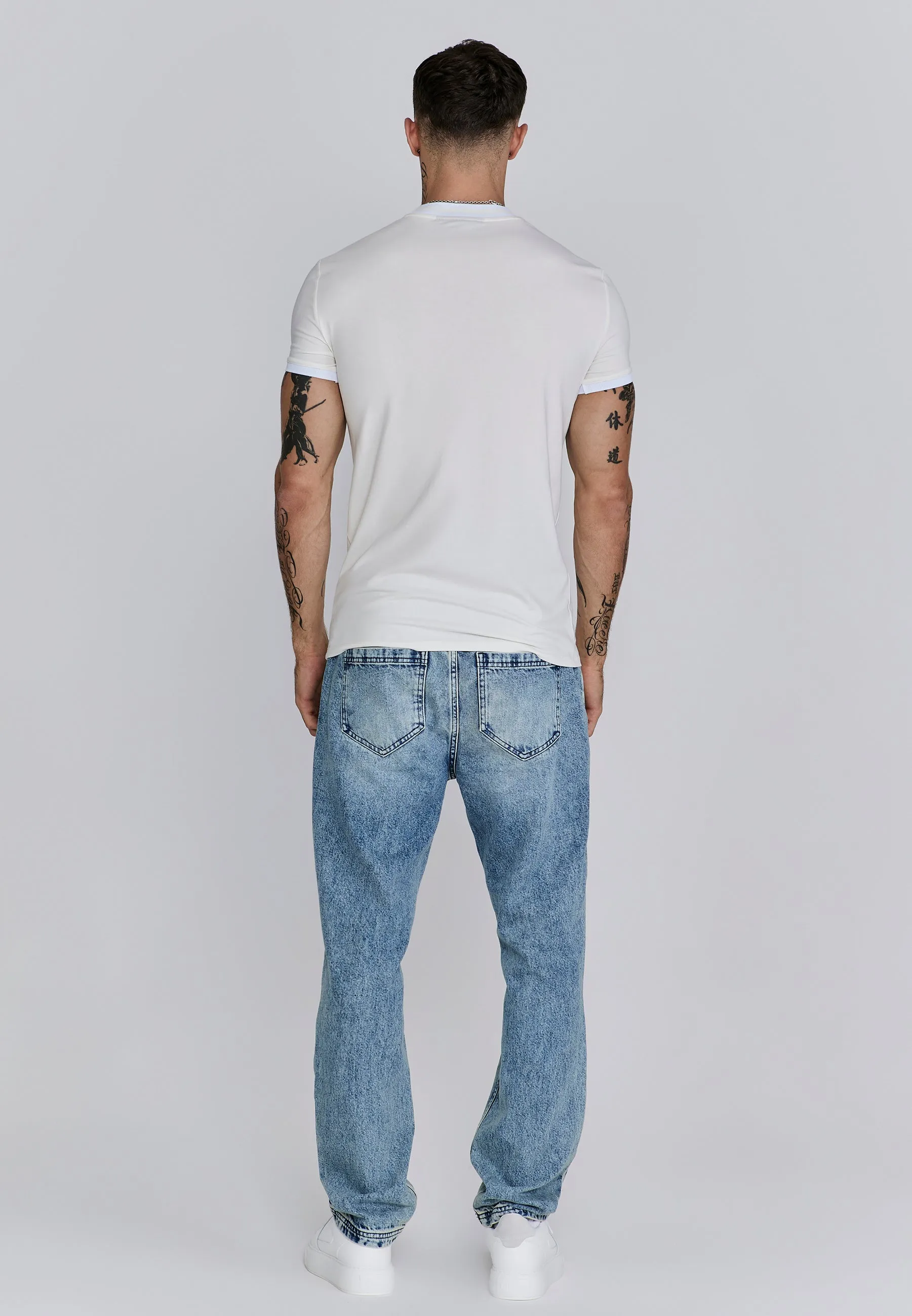 Ecru Ringer T-Shirt sold by Siksilk product image thumbnail 5