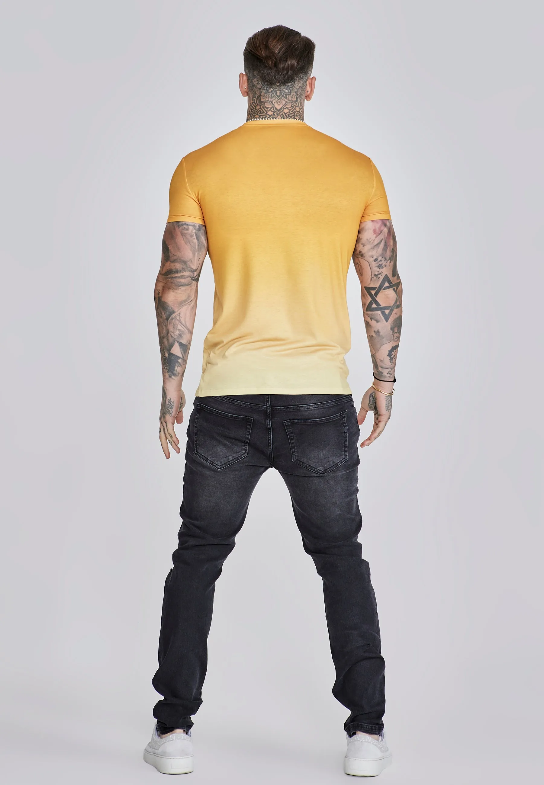 Orange Yellow Fade T-Shirt sold by Siksilk product image thumbnail 5