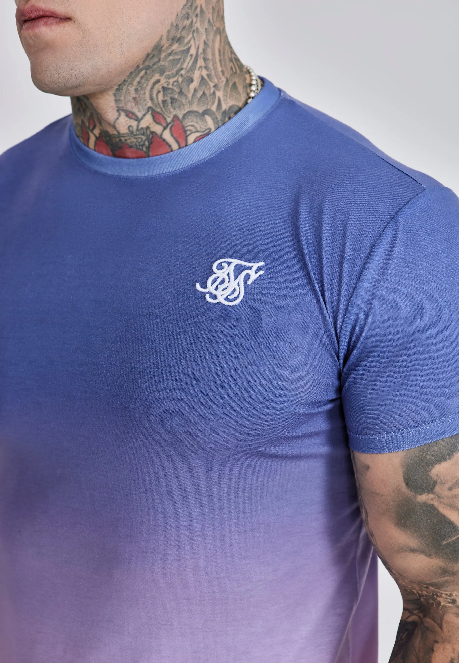 Purple Pink Fade T-Shirt sold by Siksilk product image thumbnail 2