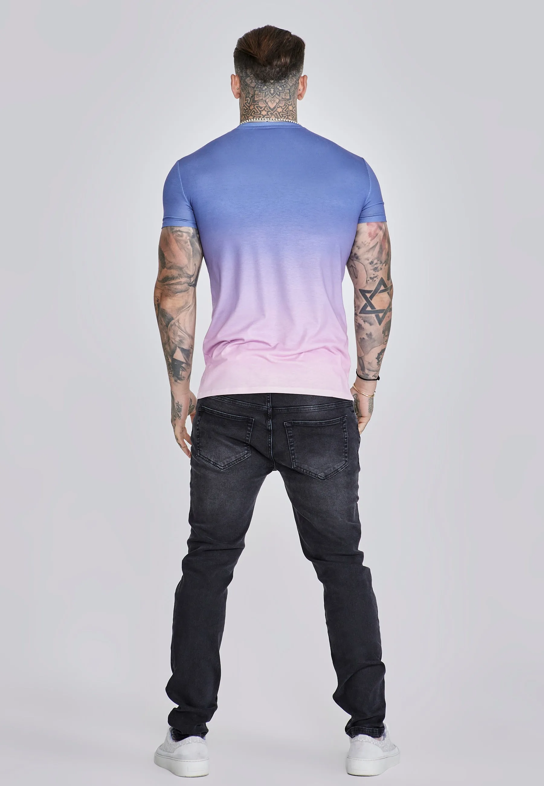 Purple Pink Fade T-Shirt sold by Siksilk product image thumbnail 5