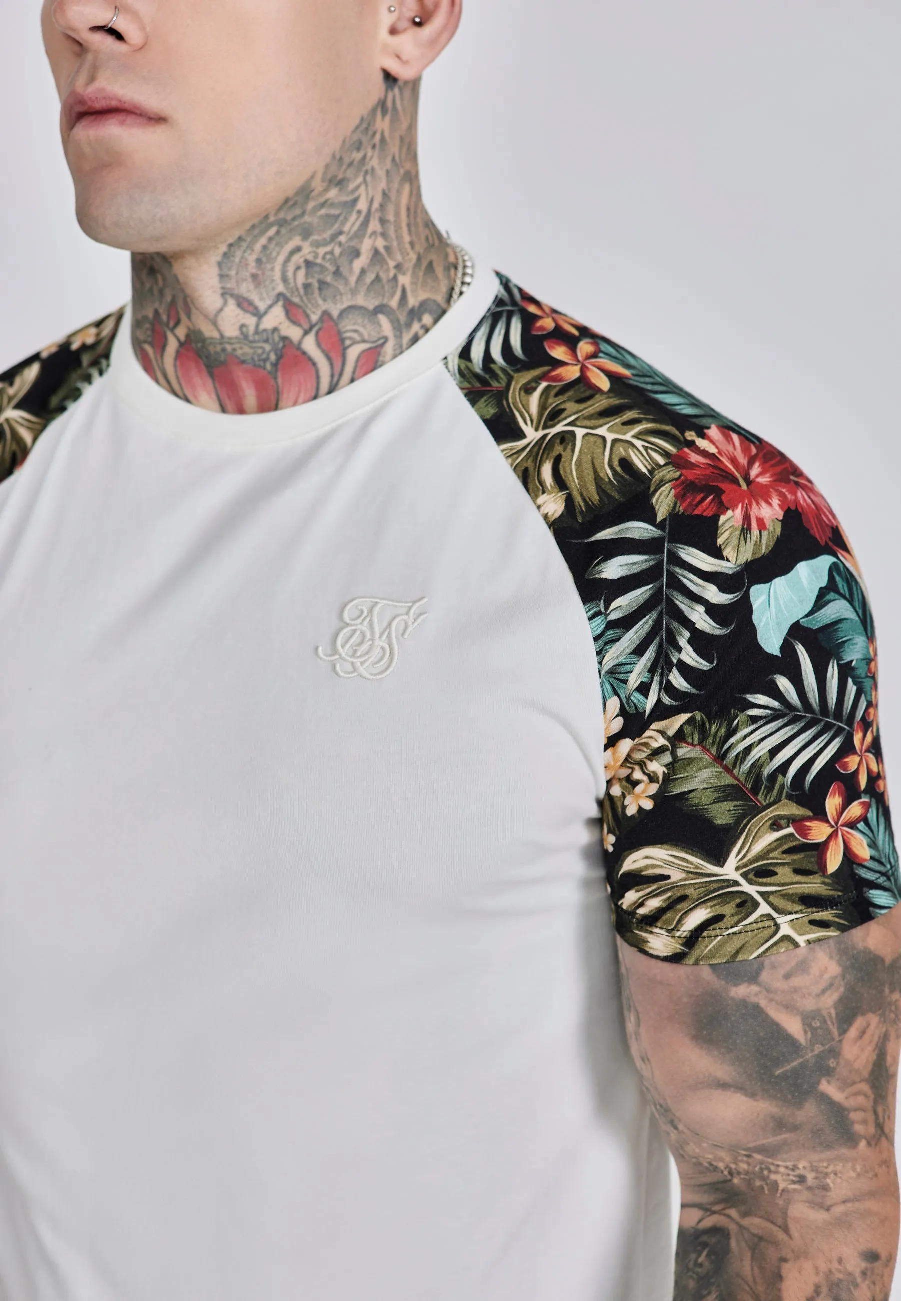 Ecru Raglan T-Shirt sold by Siksilk product image thumbnail 2