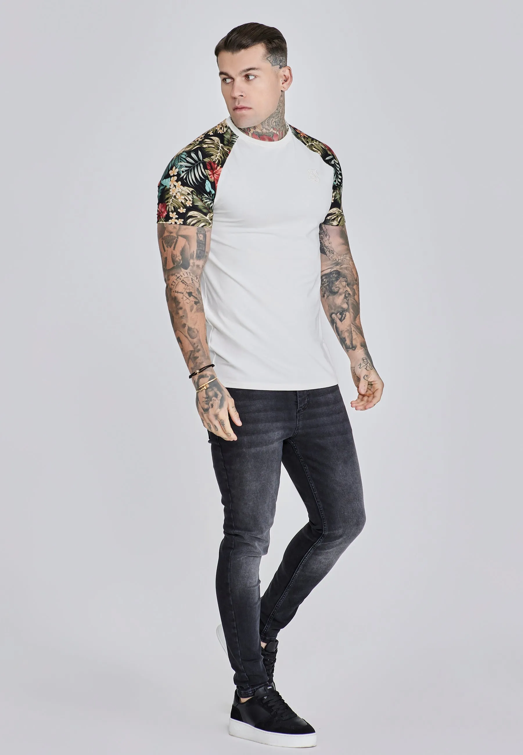 Ecru Raglan T-Shirt sold by Siksilk product image thumbnail 4