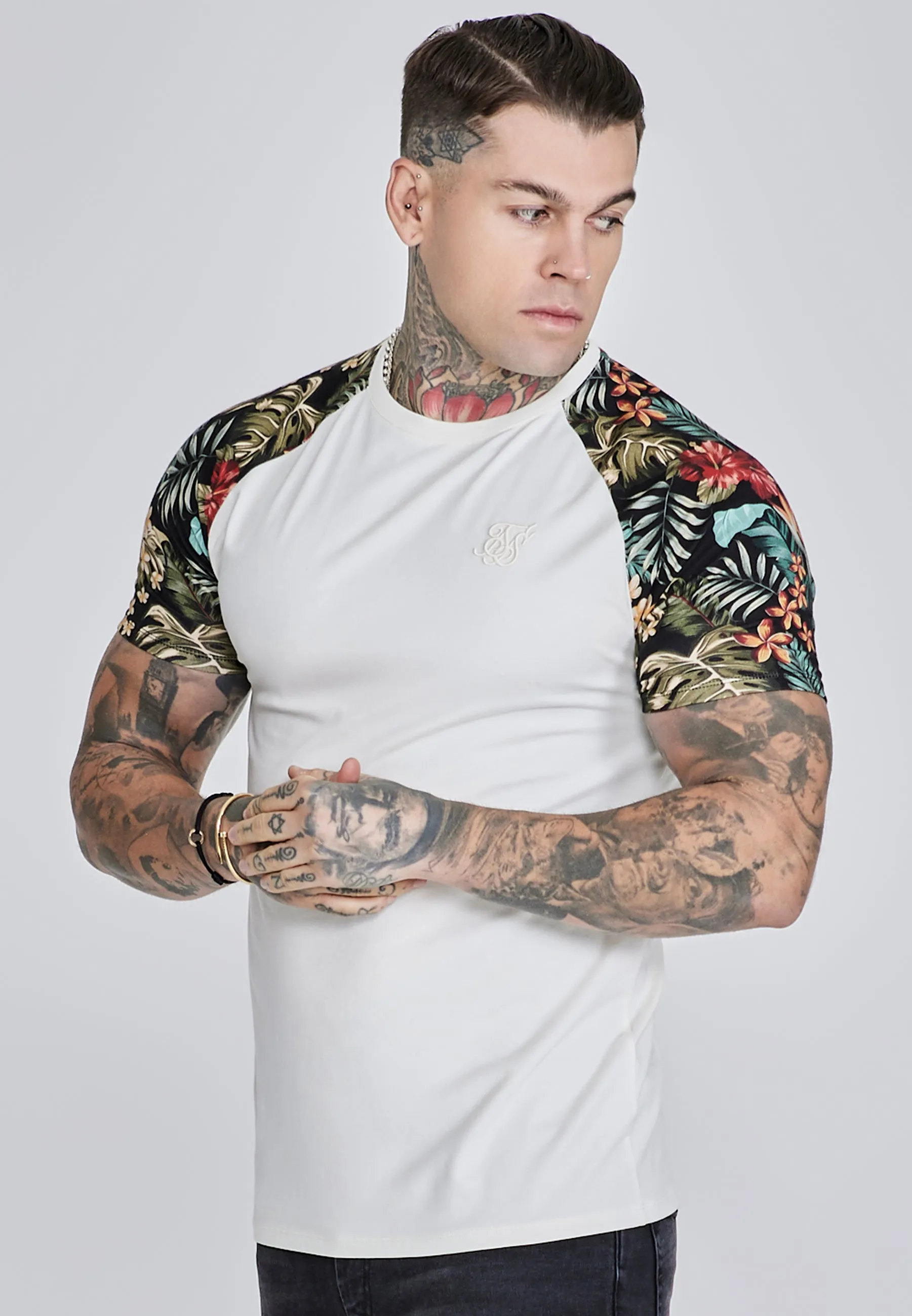 Ecru Raglan T-Shirt sold by Siksilk