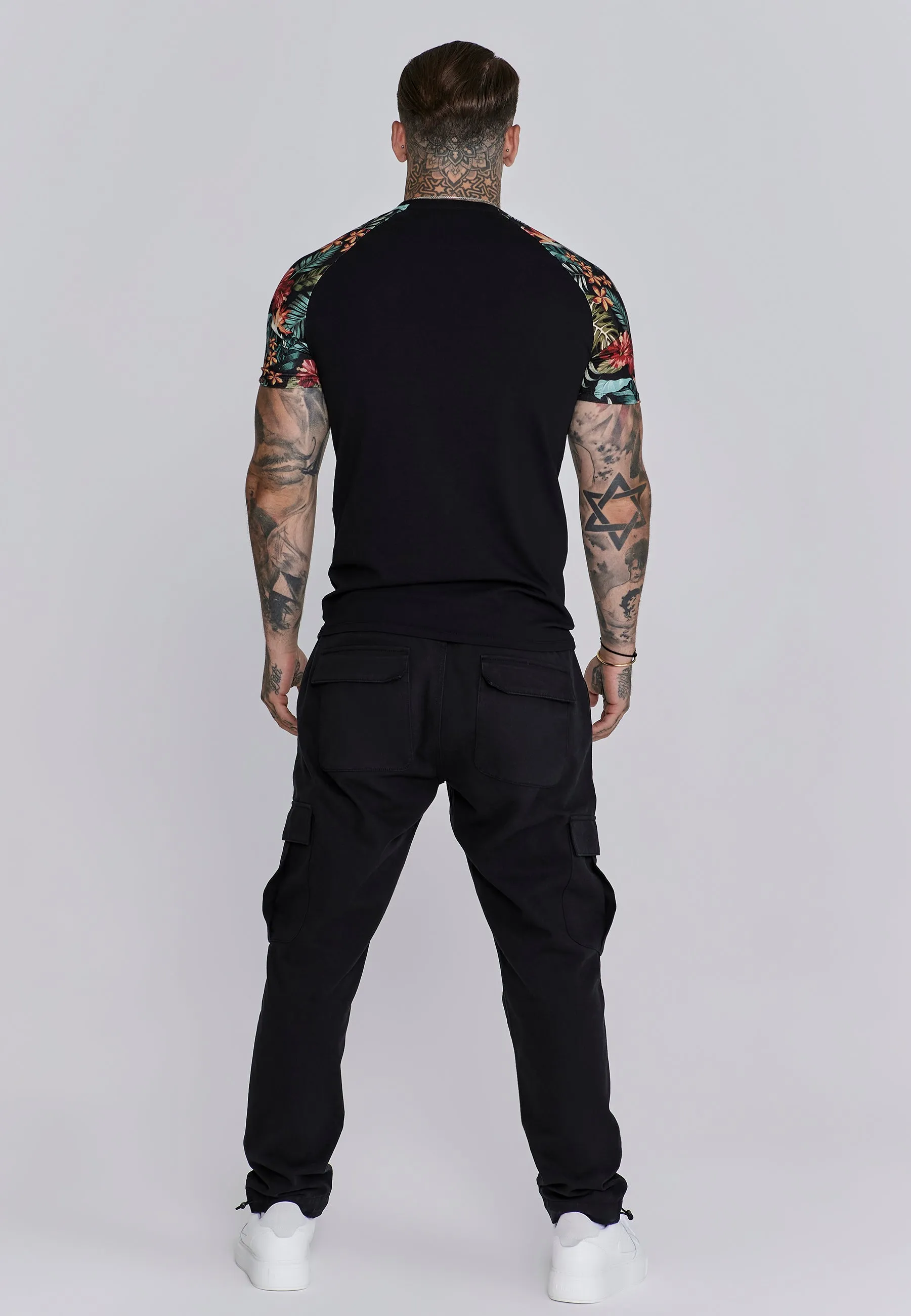 Black Raglan T-Shirt sold by Siksilk product image thumbnail 5