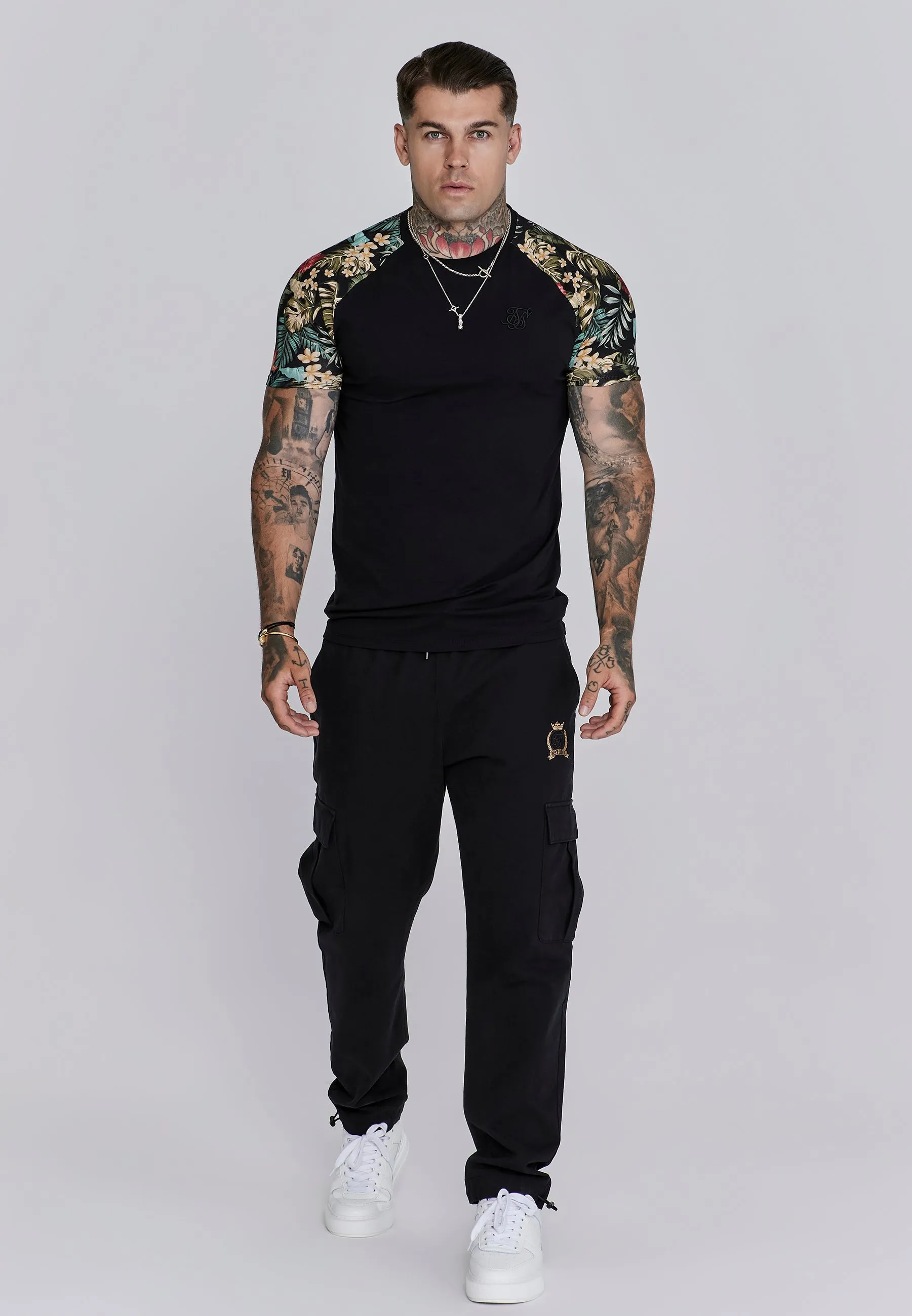 Black Raglan T-Shirt sold by Siksilk product image thumbnail 3