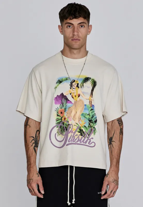 Ecru Graphic T-Shirt sold by Siksilk