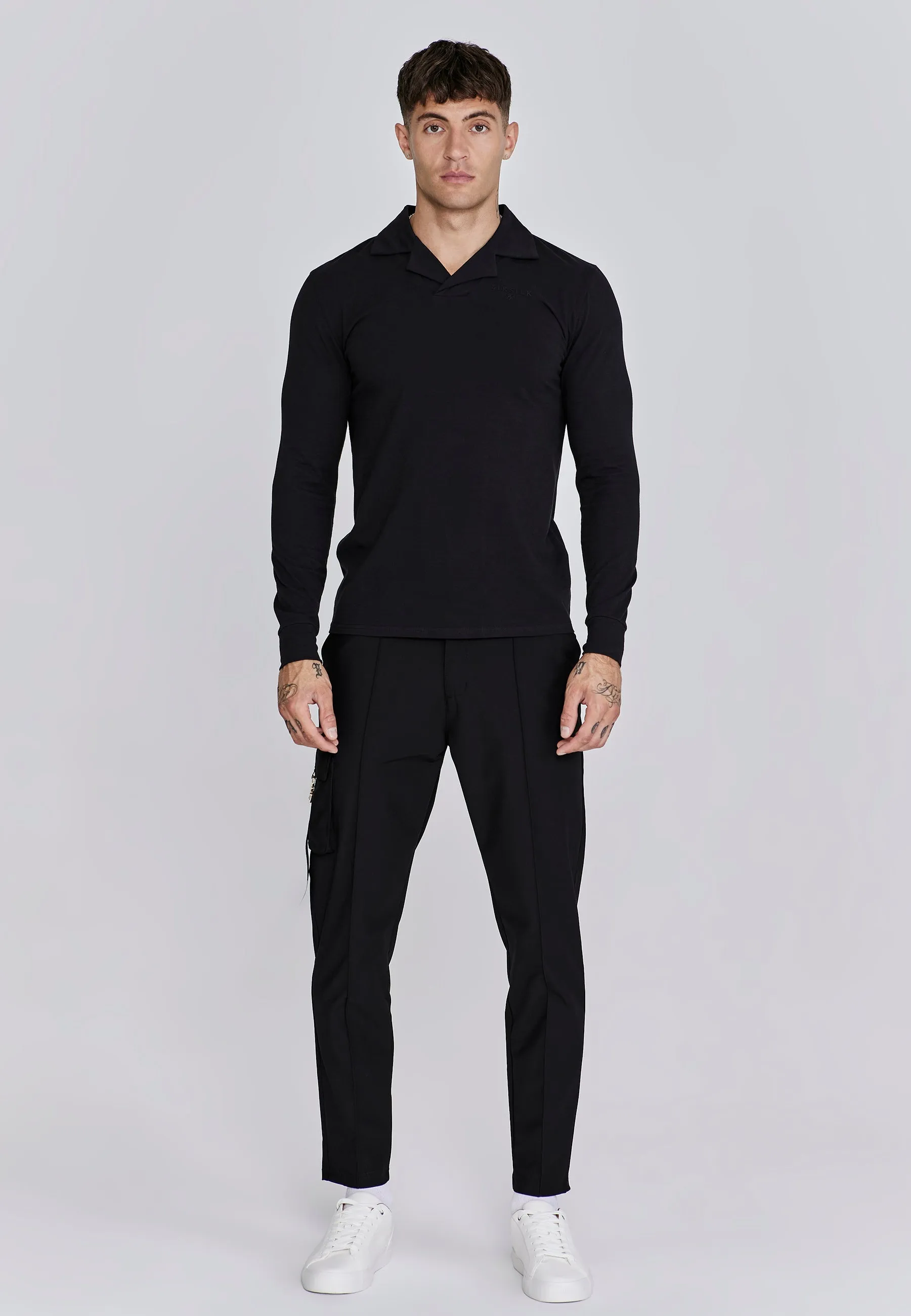 Black Smart Revere Polo sold by Siksilk product image thumbnail 3