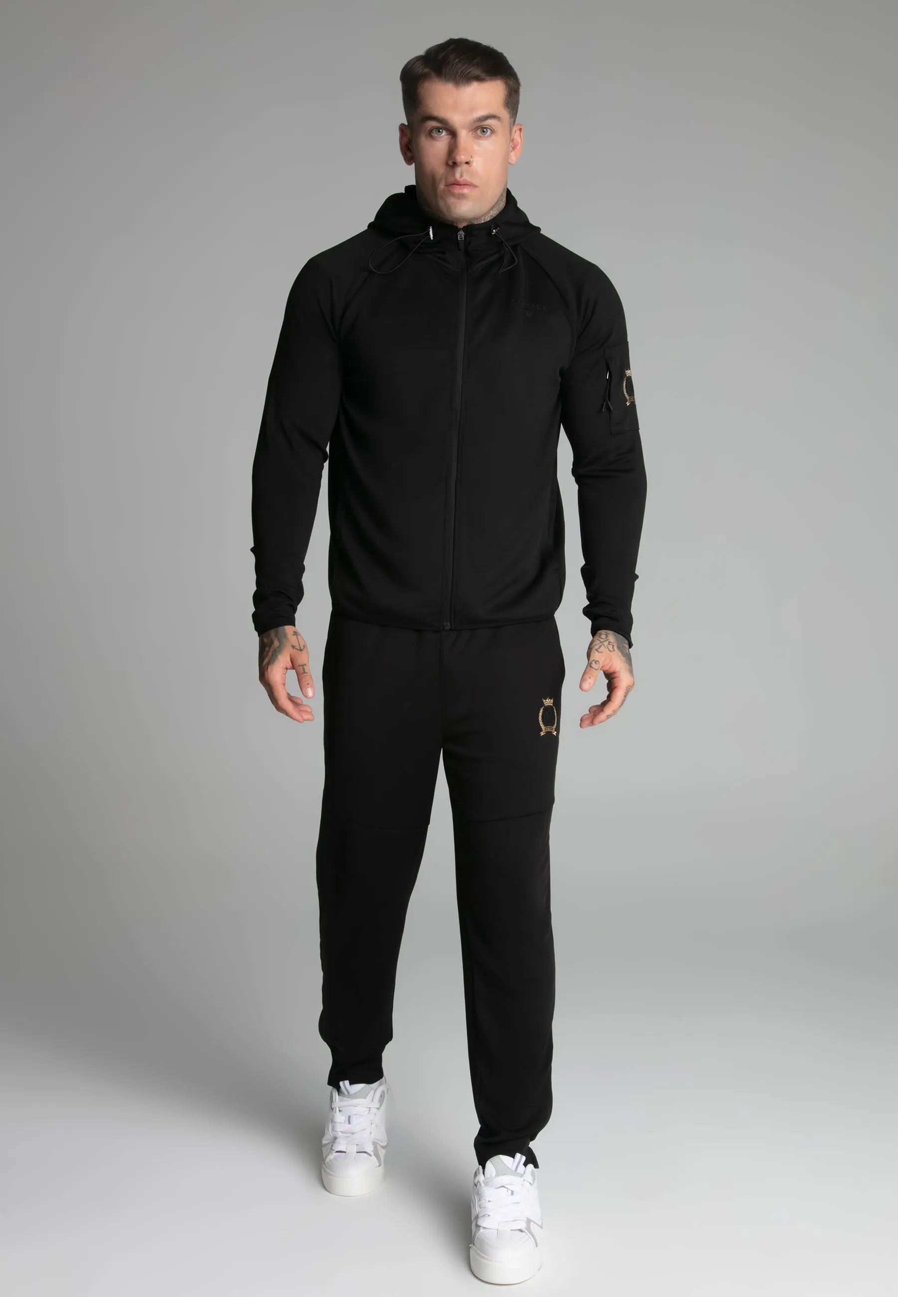 Black Full Zip Hoodie sold by Siksilk product image thumbnail 2