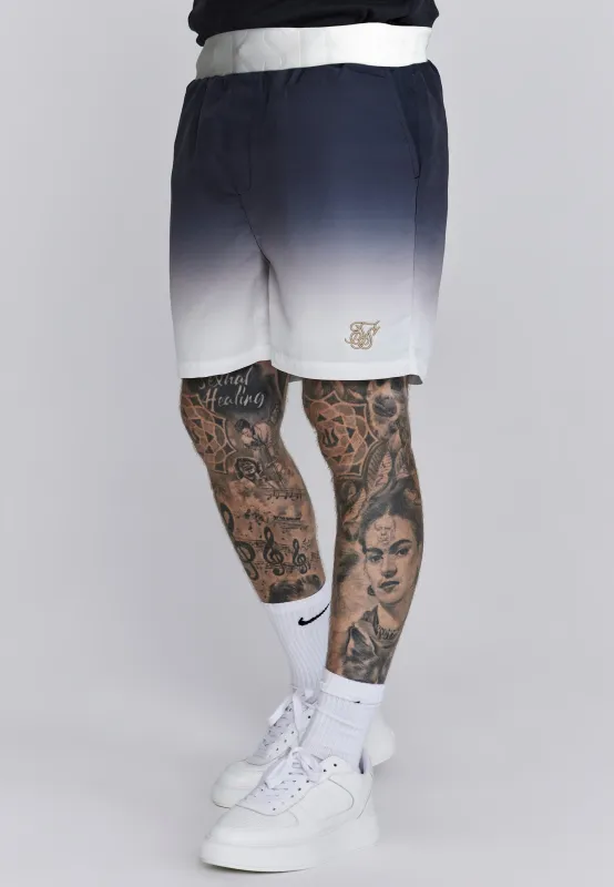 Navy White Fade Swim Shorts sold by Siksilk