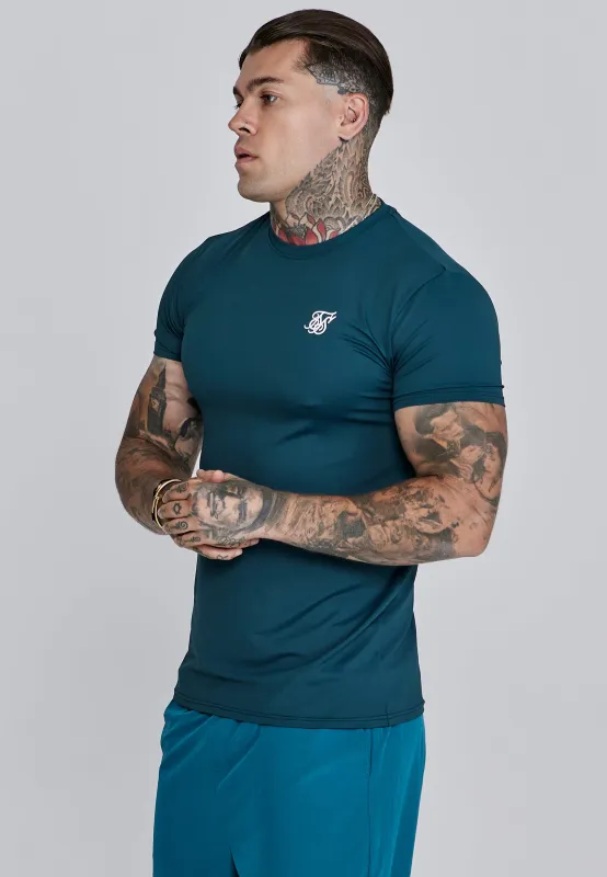 Green Muscle Fit T-Shirt sold by Siksilk