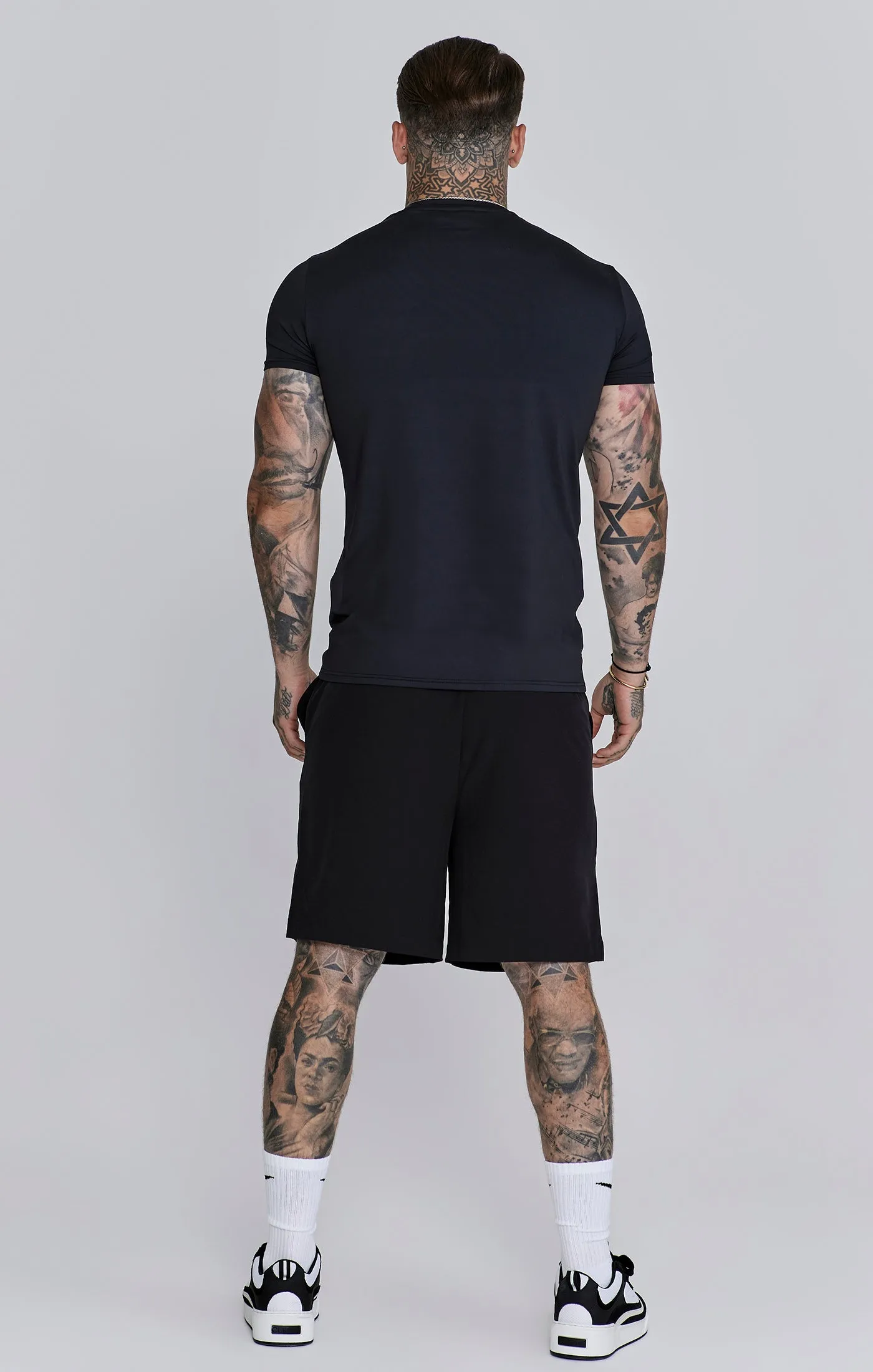Black Muscle Fit T-Shirt sold by Siksilk product image thumbnail 5