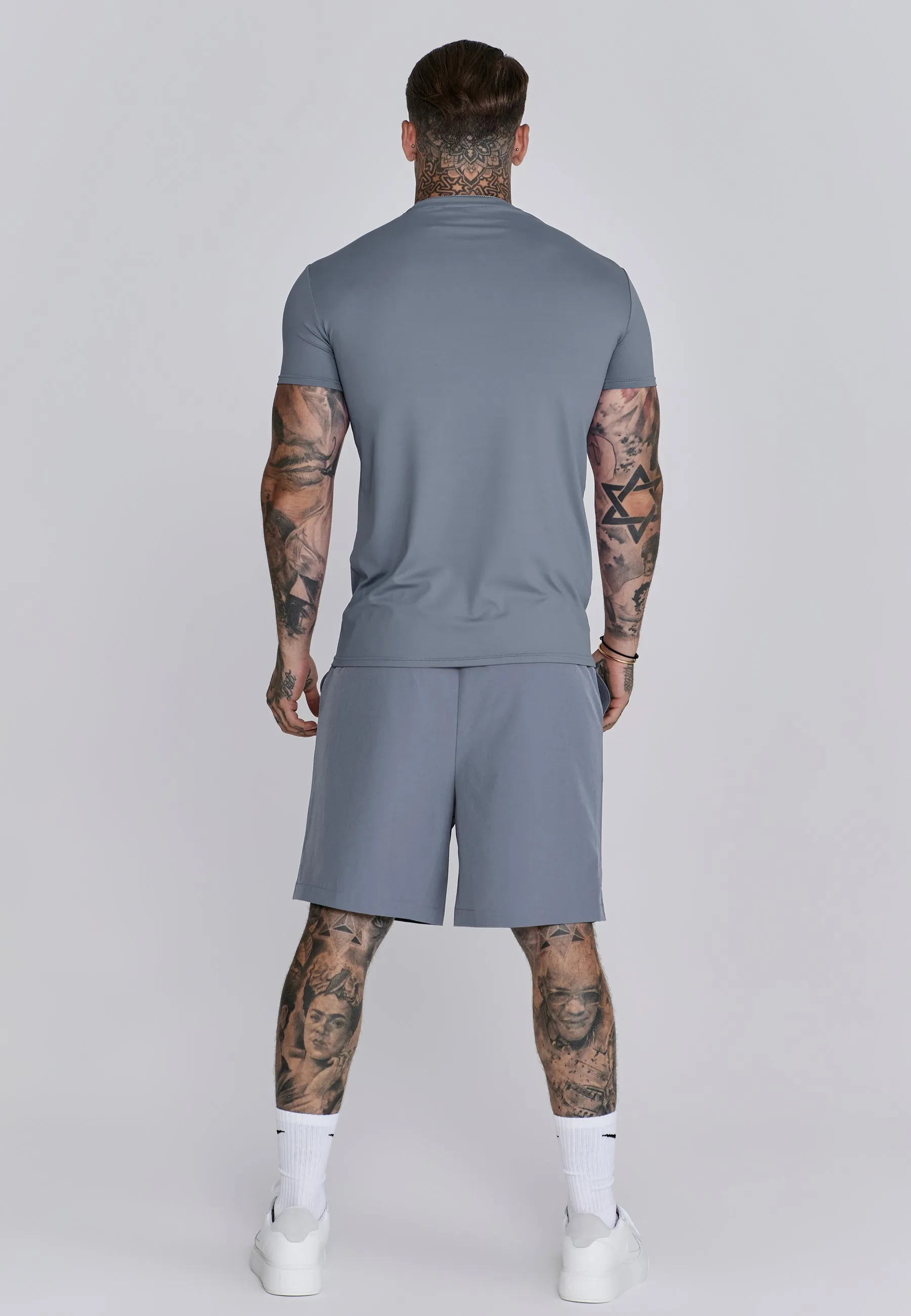 Grey Muscle Fit T-Shirt sold by Siksilk product image thumbnail 5