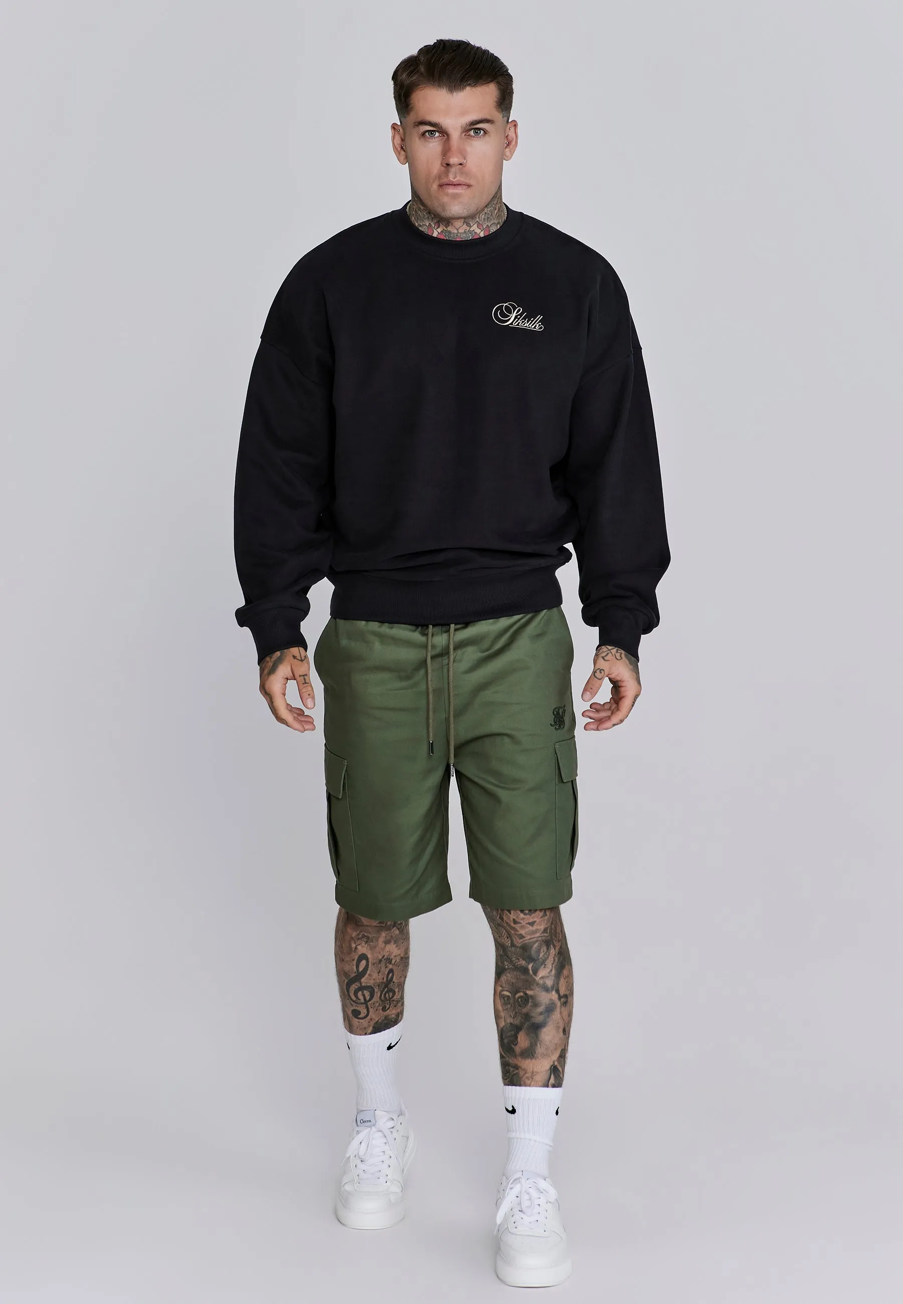 Green Cargo Shorts sold by Siksilk product image thumbnail 4