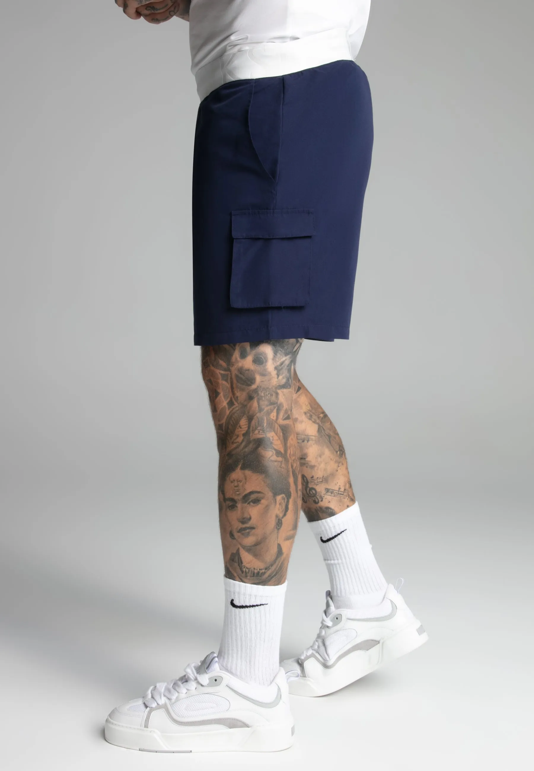 Navy Cargo Swim Short sold by Siksilk product image thumbnail 3
