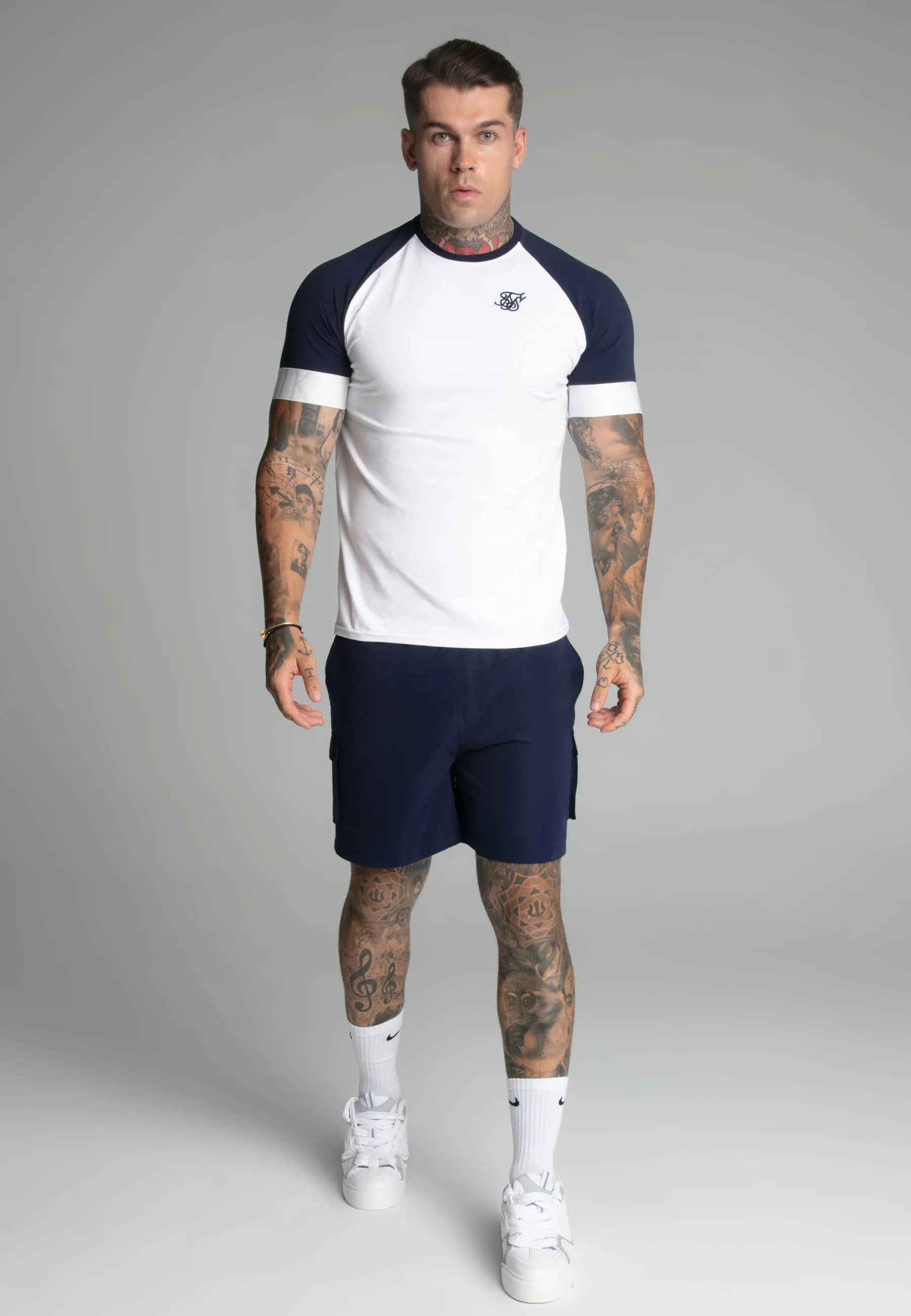 Navy Cargo Swim Short sold by Siksilk product image thumbnail 2