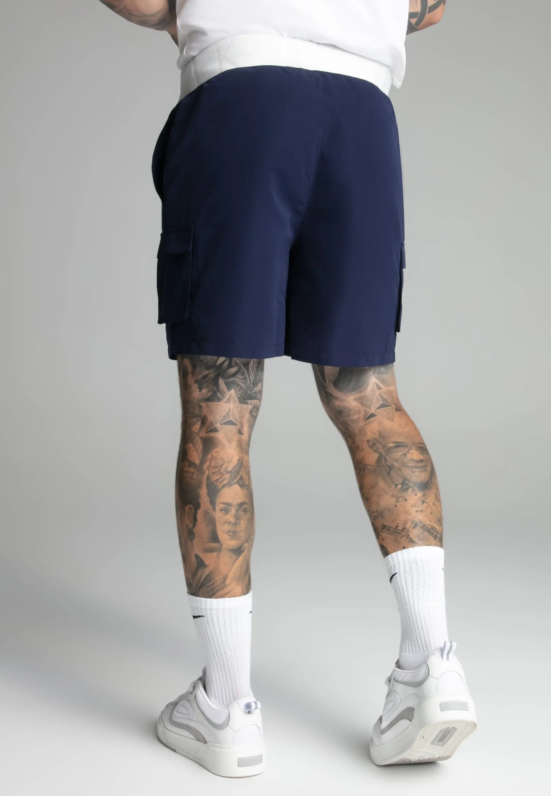 Navy Cargo Swim Short sold by Siksilk product image thumbnail 4
