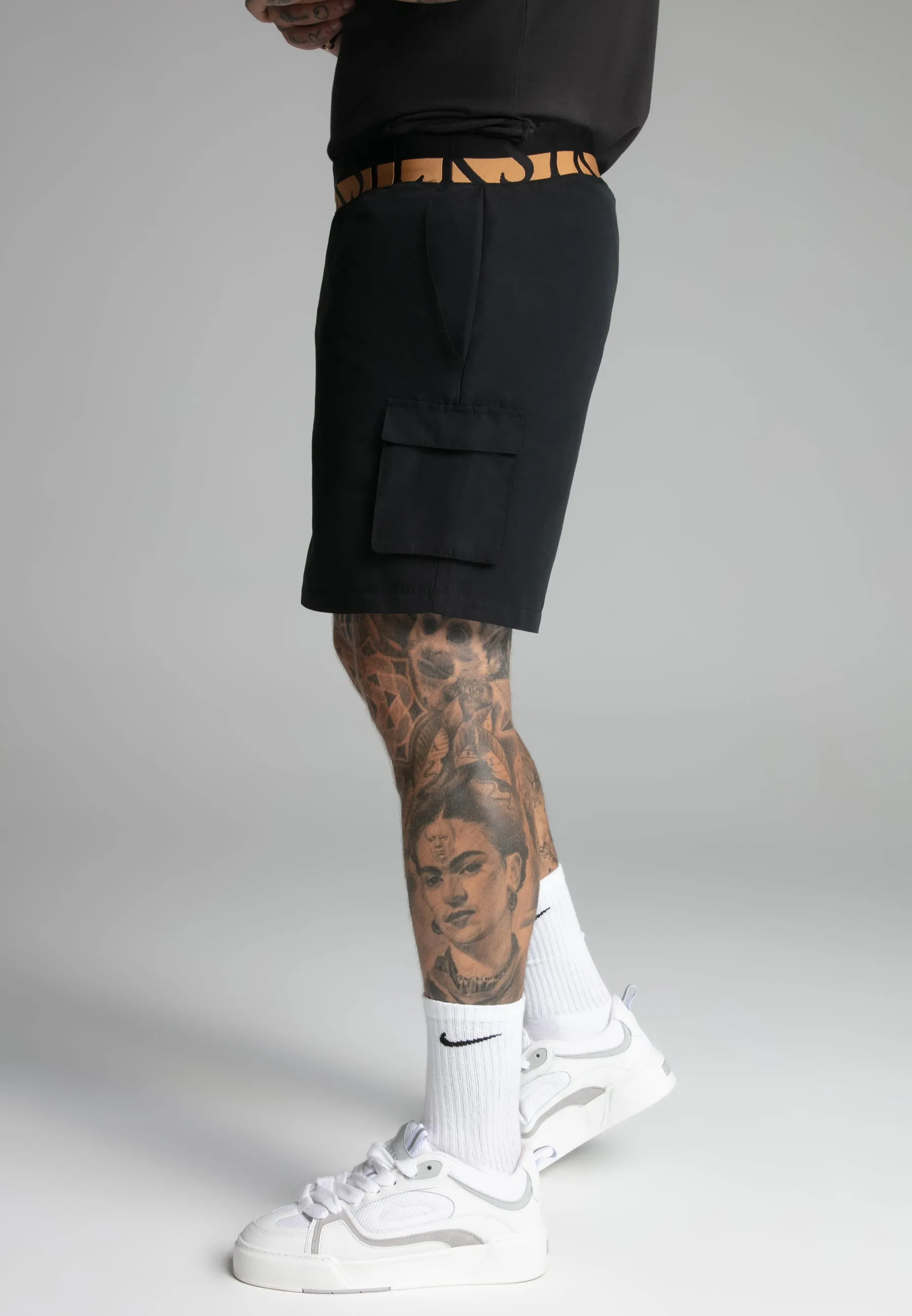 Black Cargo Swim Short sold by Siksilk product image thumbnail 3