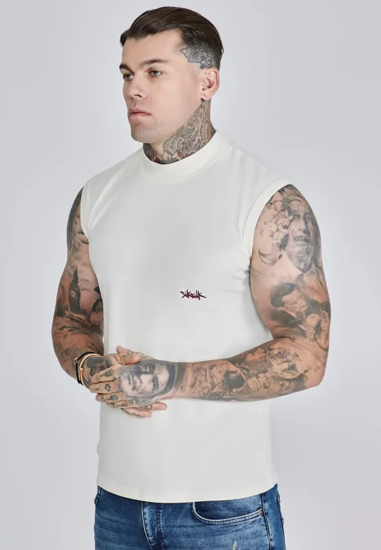 Ecru Red Vest sold by Siksilk