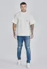 Ecru Red Oversized T-Shirt sold by Siksilk