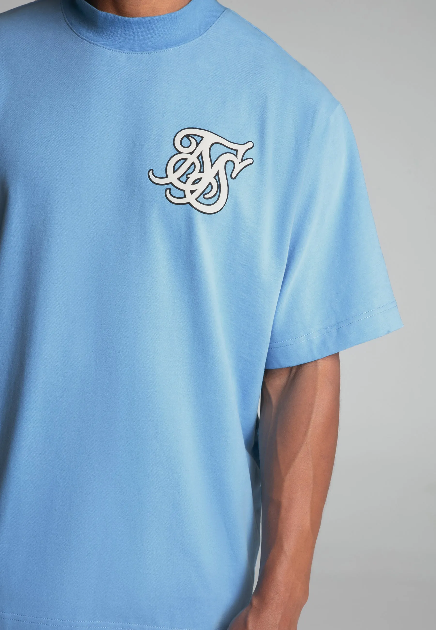 Blue Logo T-Shirt sold by Siksilk product image thumbnail 3