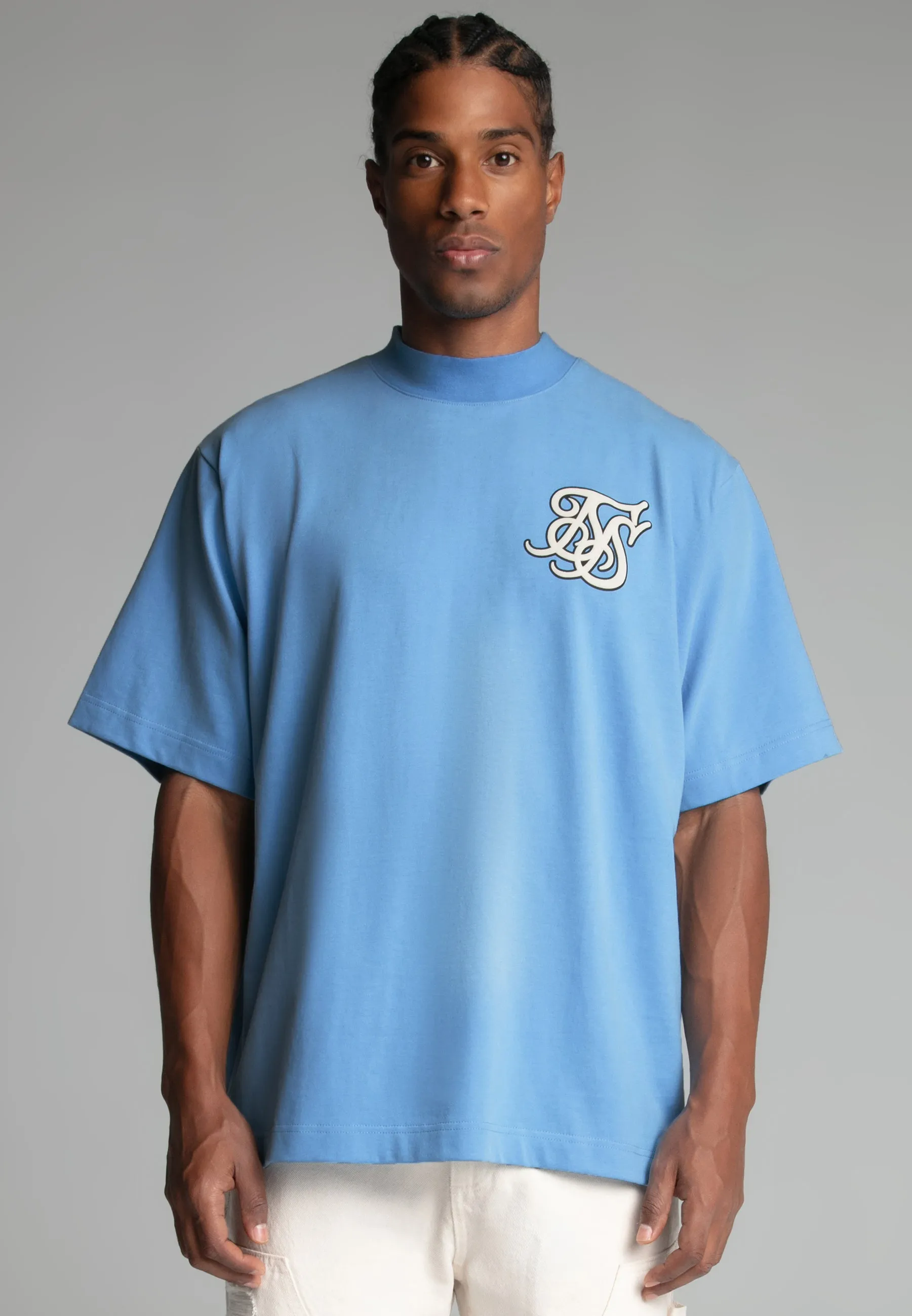 Blue Logo T-Shirt sold by Siksilk