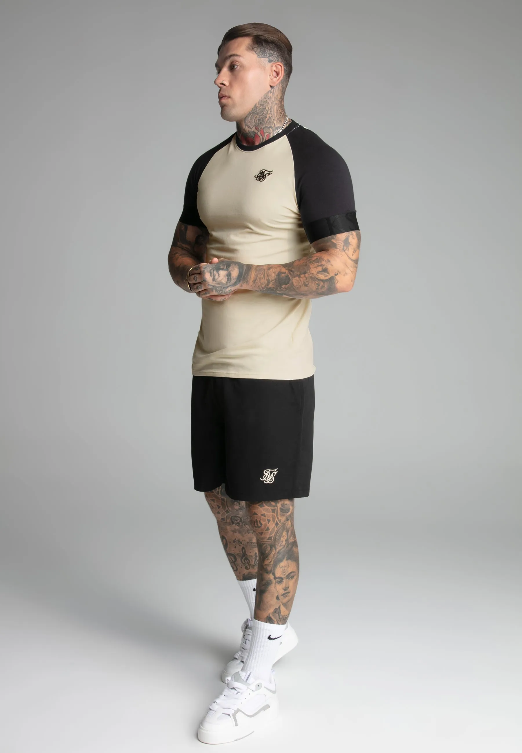 Ecru,Black Tech T-Shirt sold by Siksilk product image thumbnail 4