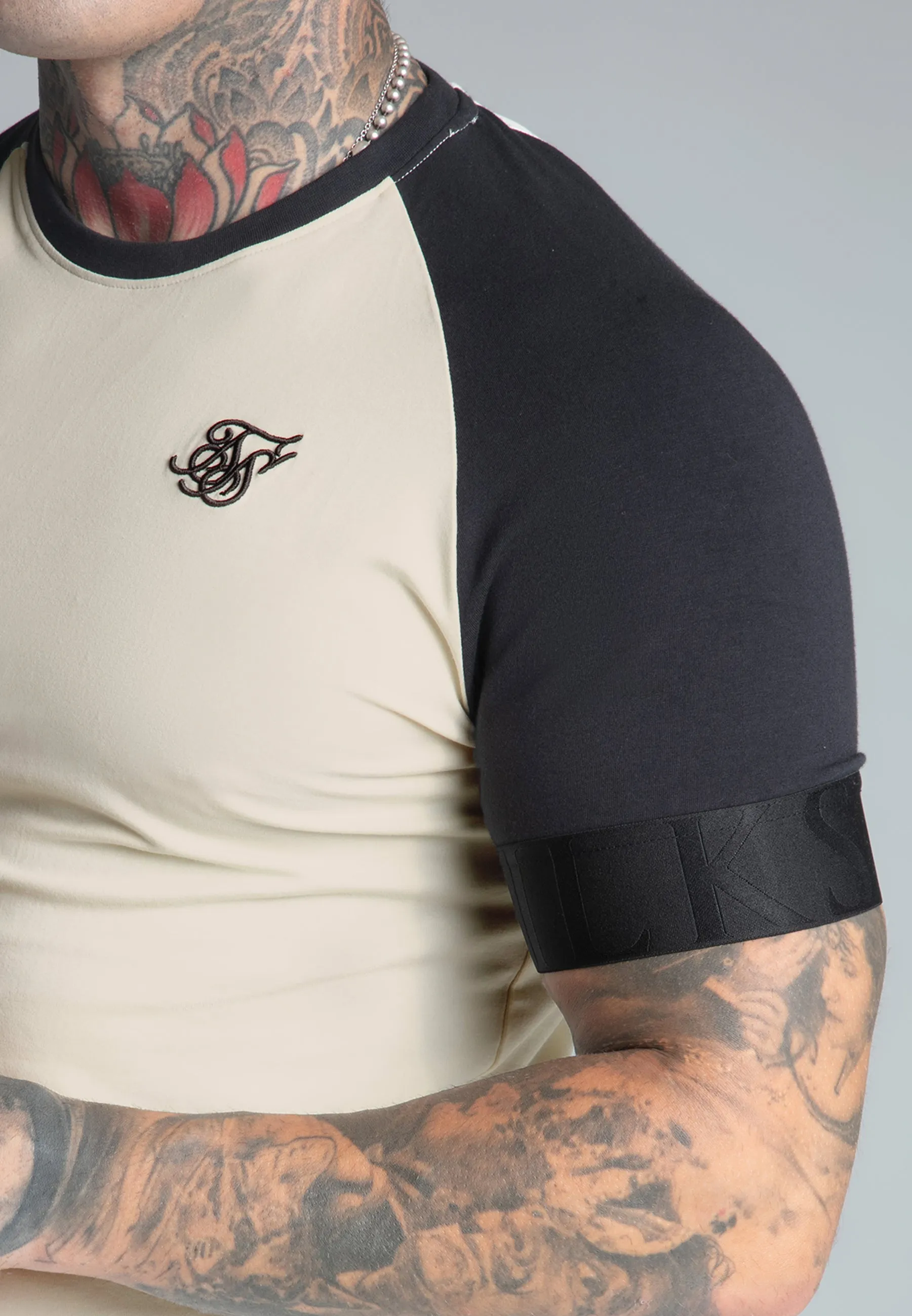Ecru,Black Tech T-Shirt sold by Siksilk product image thumbnail 3