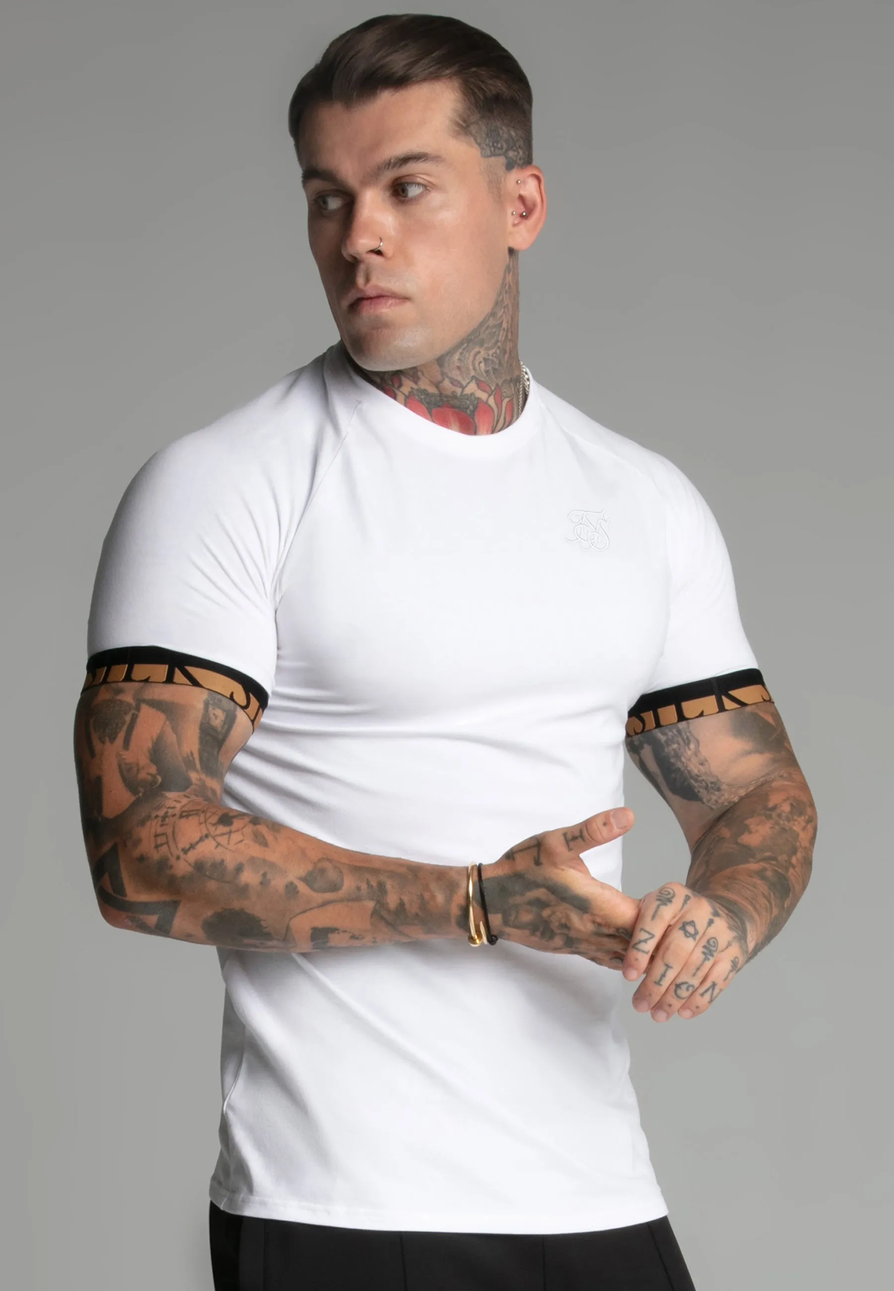 White Tech T-Shirt sold by Siksilk