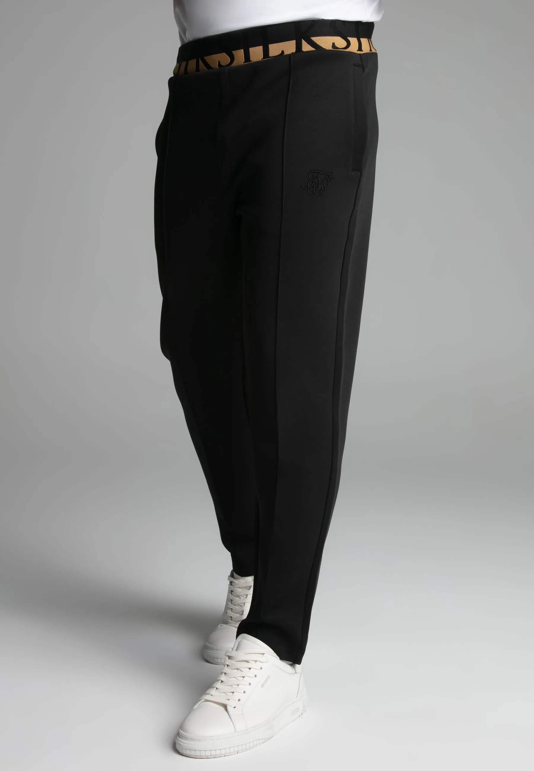 Black Smart Joggers sold by Siksilk