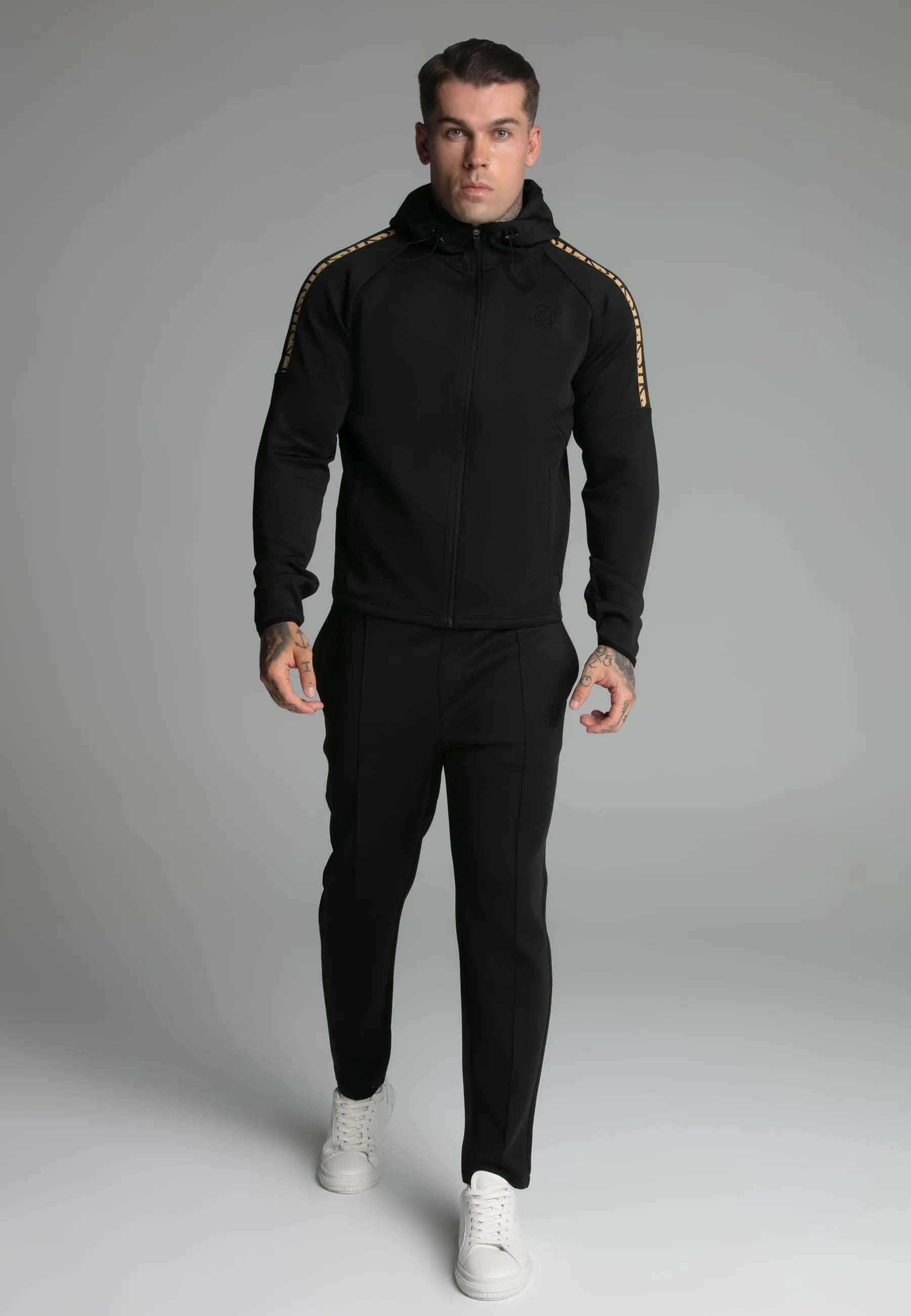 Black Full zip Hoodie sold by Siksilk product image thumbnail 2