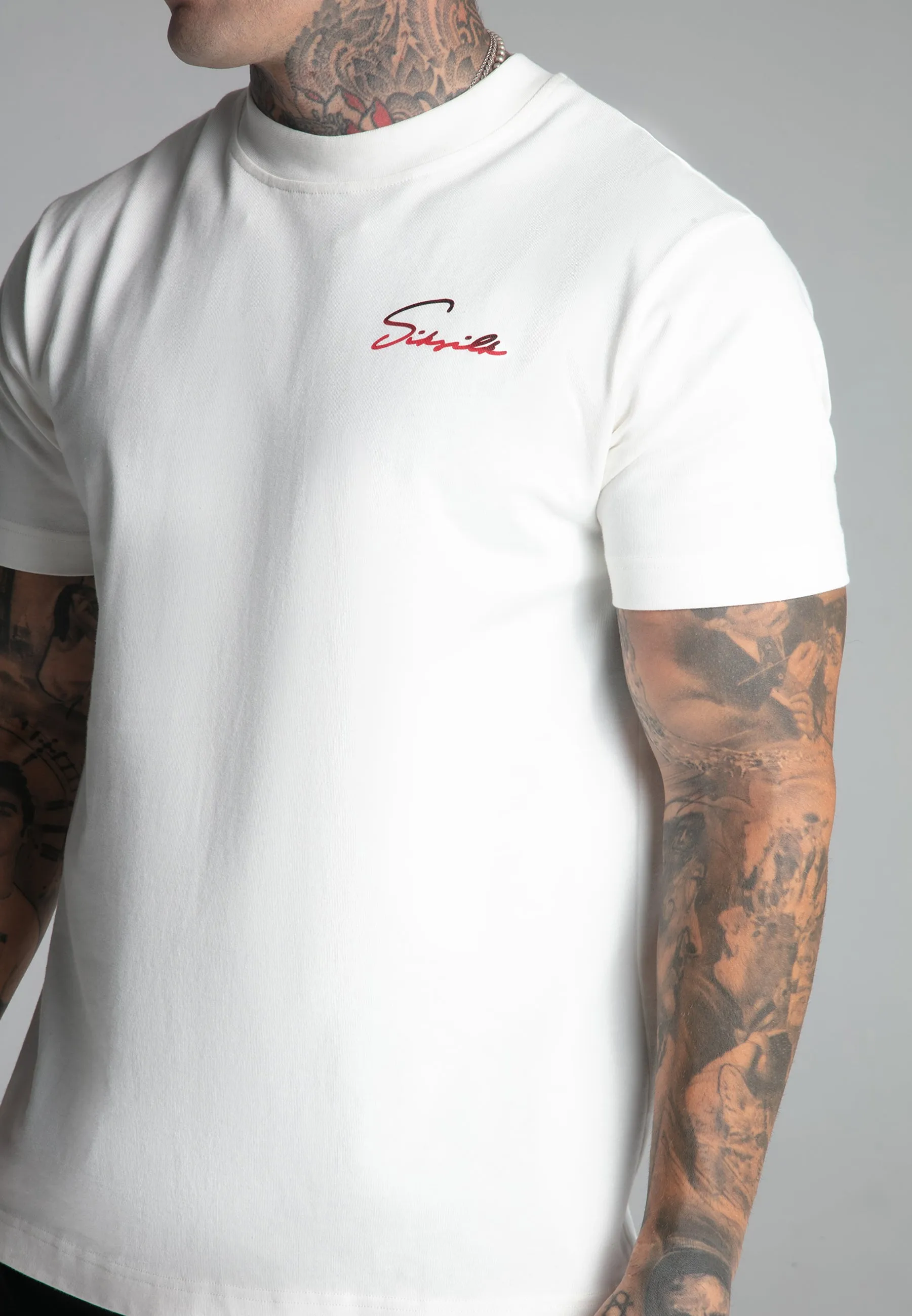 Ecru Signature T-Shirt sold by Siksilk product image thumbnail 3