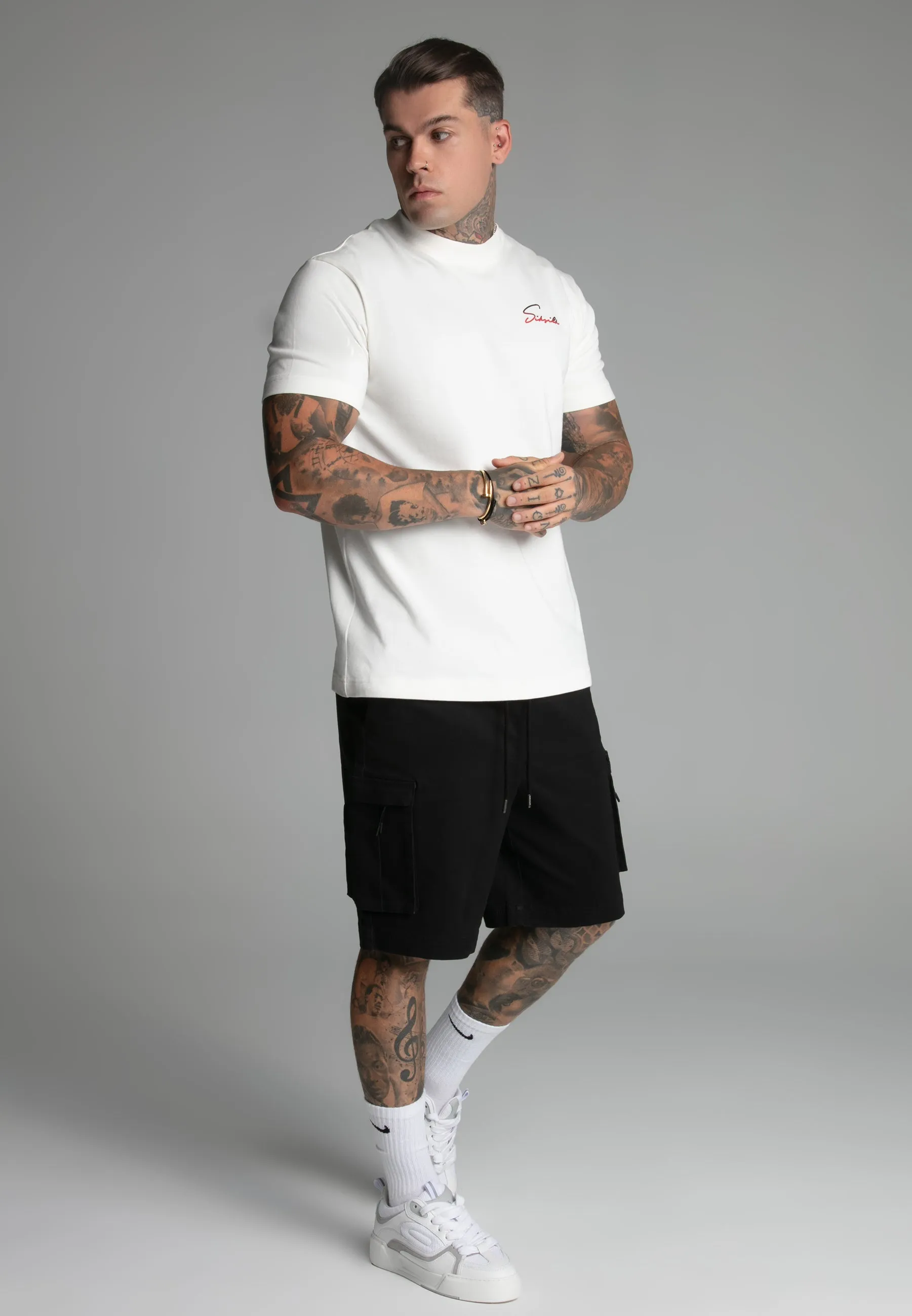 Ecru Signature T-Shirt sold by Siksilk product image thumbnail 4