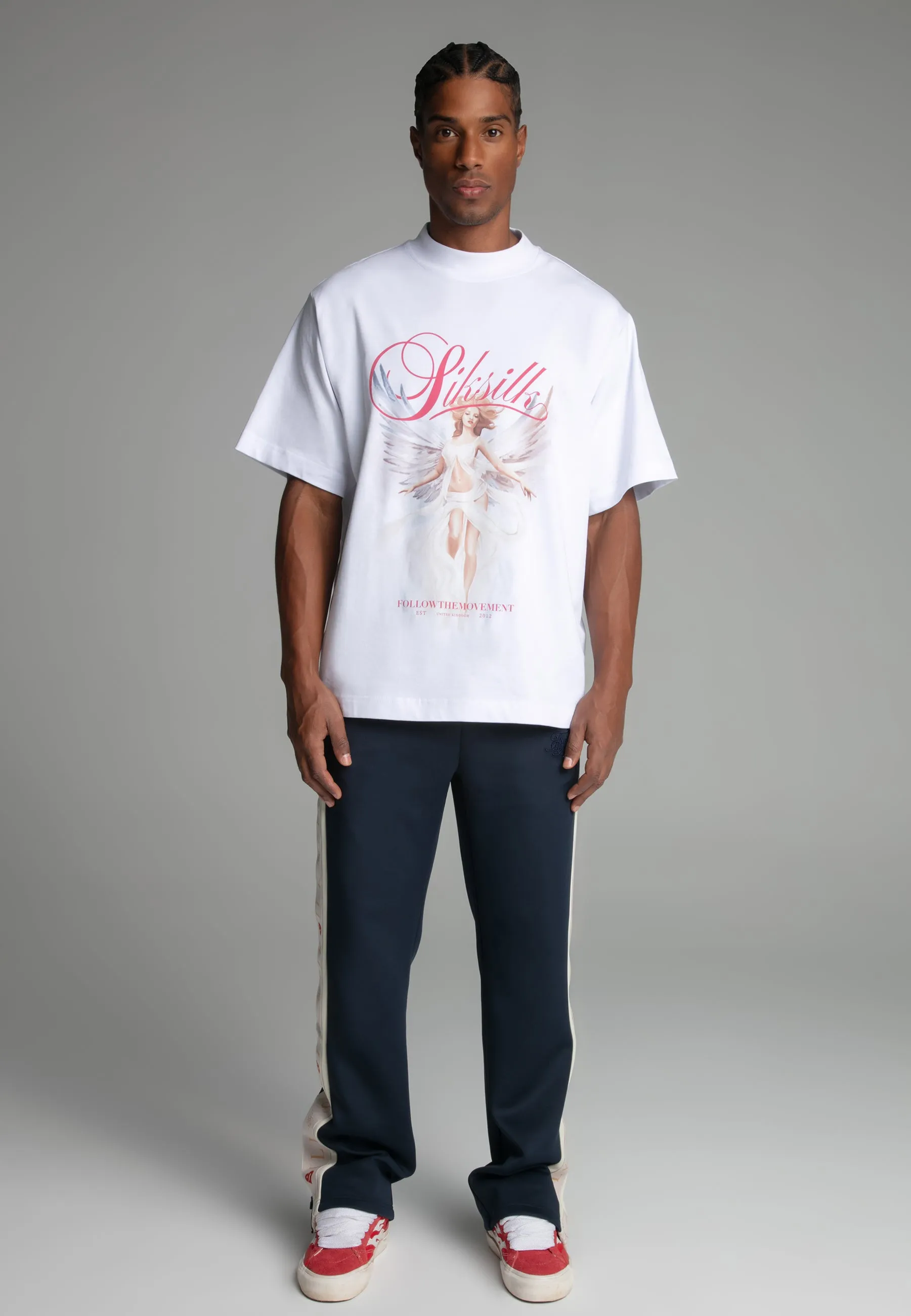 Navy Track Pants sold by Siksilk product image thumbnail 2