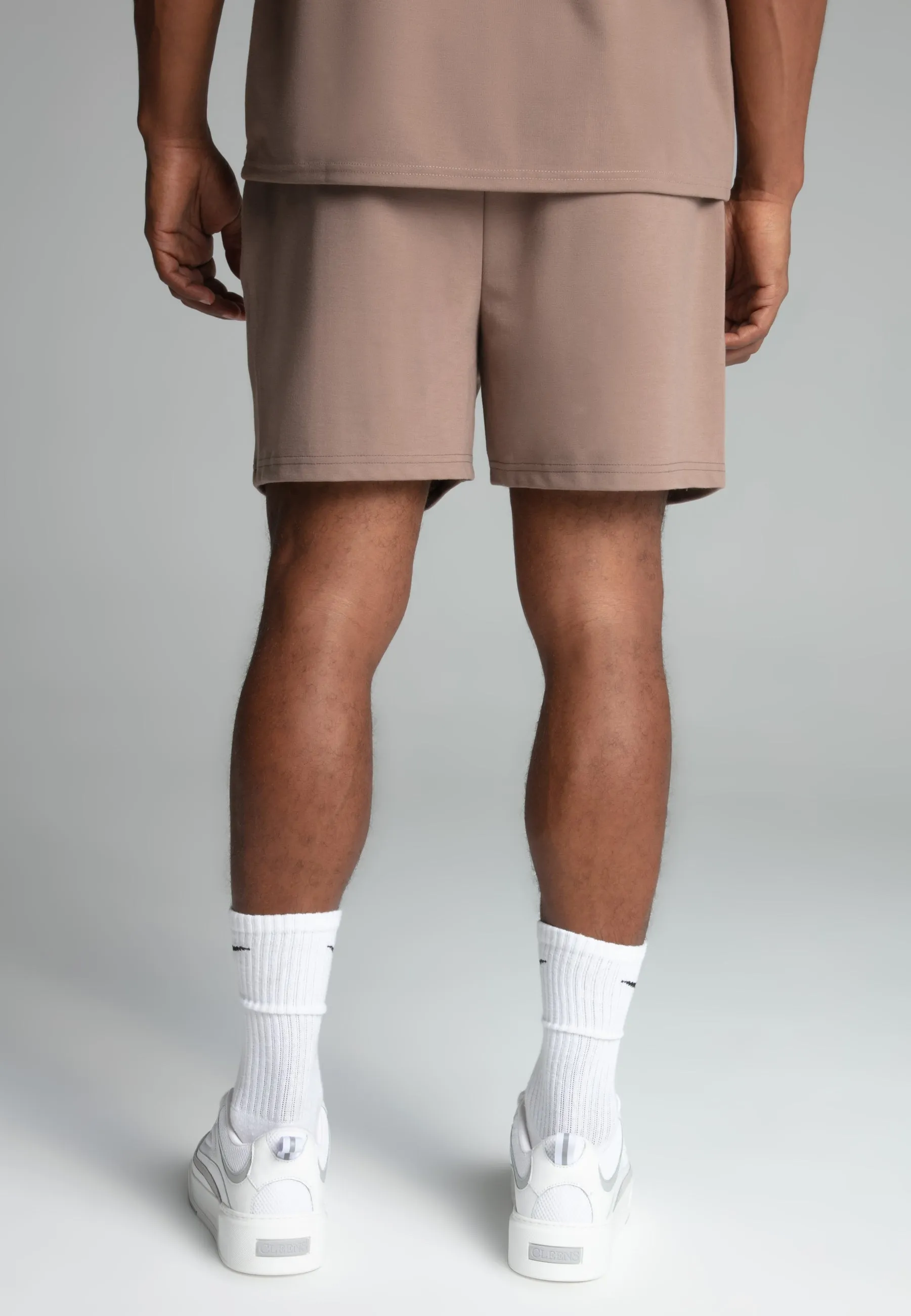 Beige Retro Shorts sold by Siksilk product image thumbnail 4
