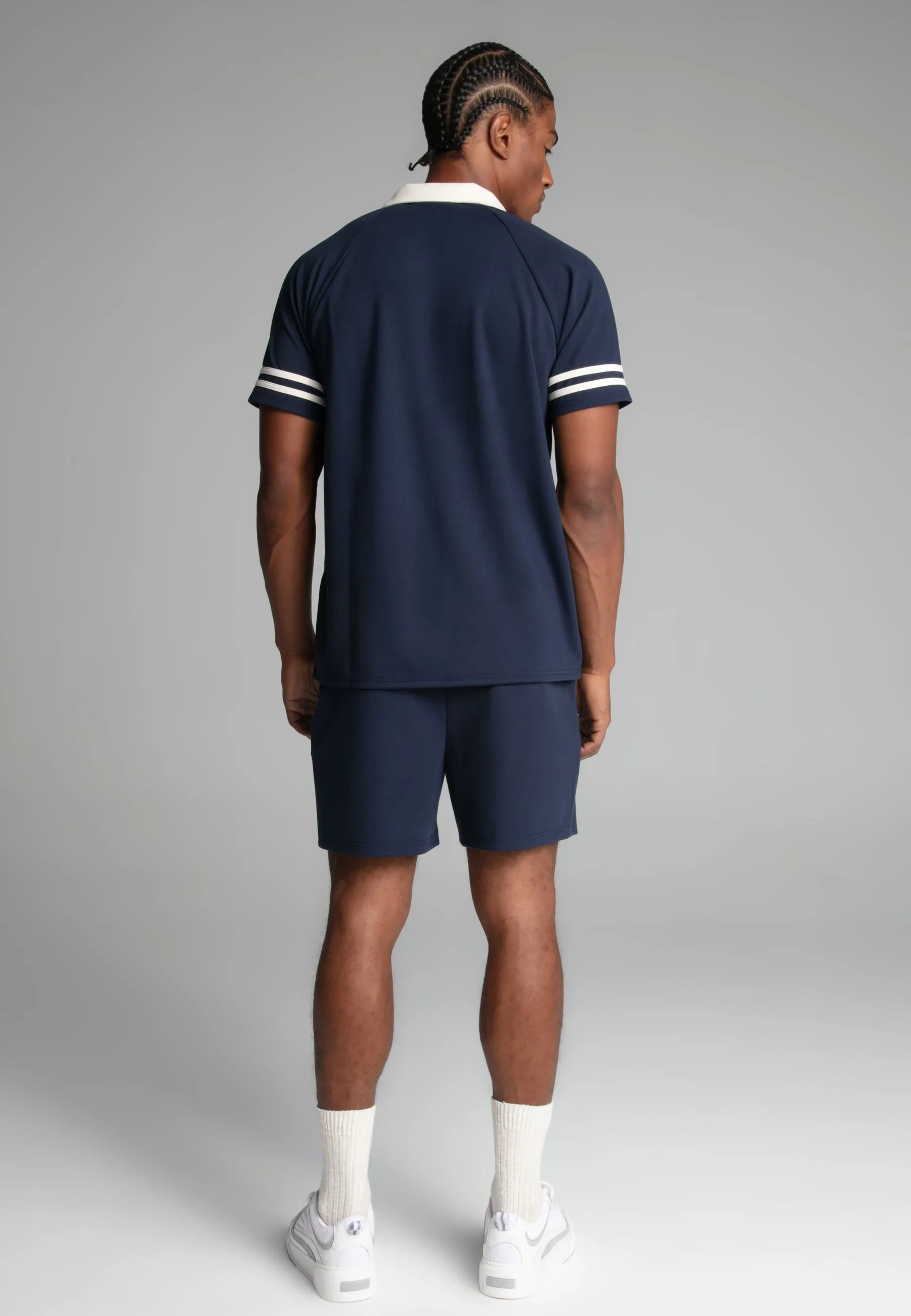 Navy Retro Shorts sold by Siksilk product image thumbnail 5