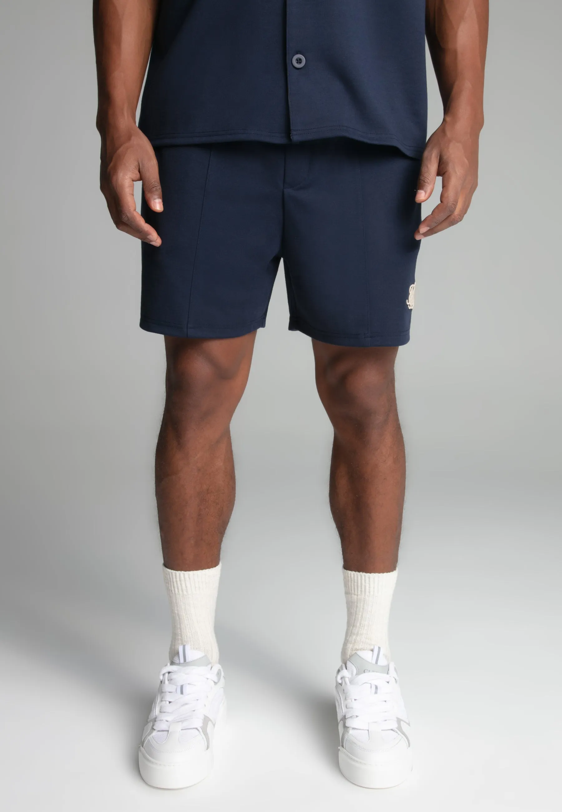 Navy Retro Shorts sold by Siksilk product image thumbnail 3