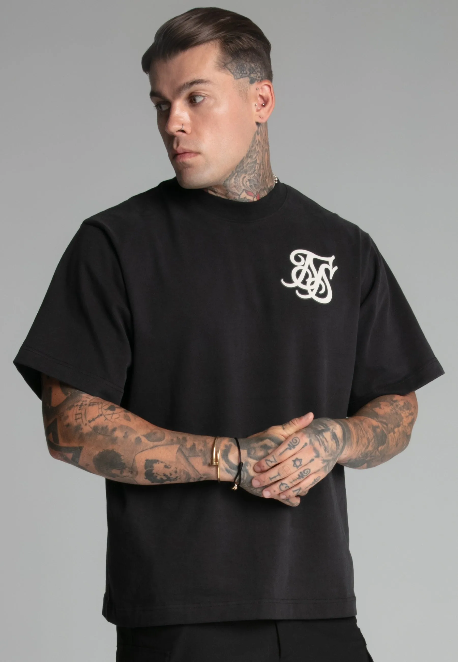 Black Logo T-Shirt sold by Siksilk