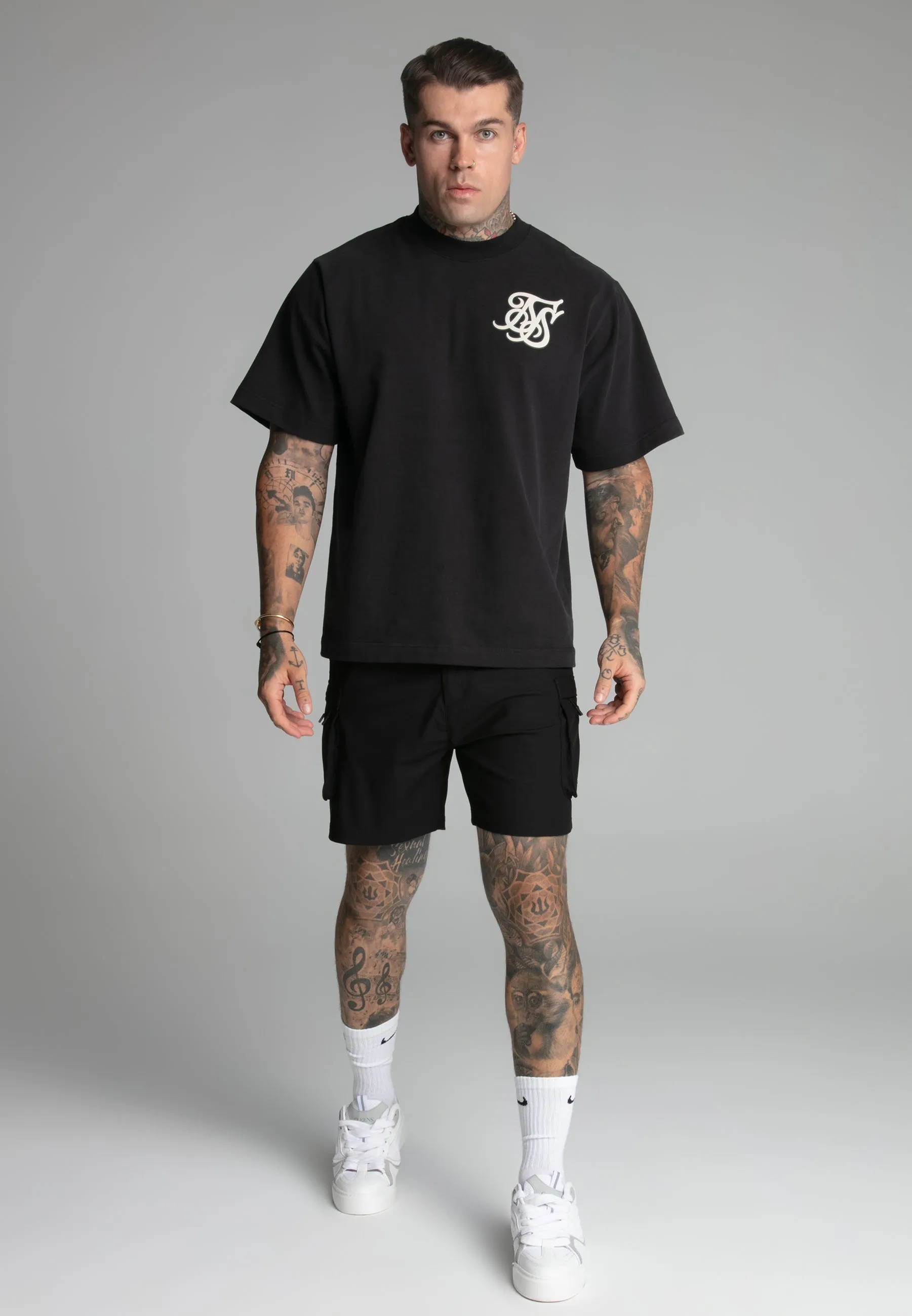 Black Logo T-Shirt sold by Siksilk product image thumbnail 2