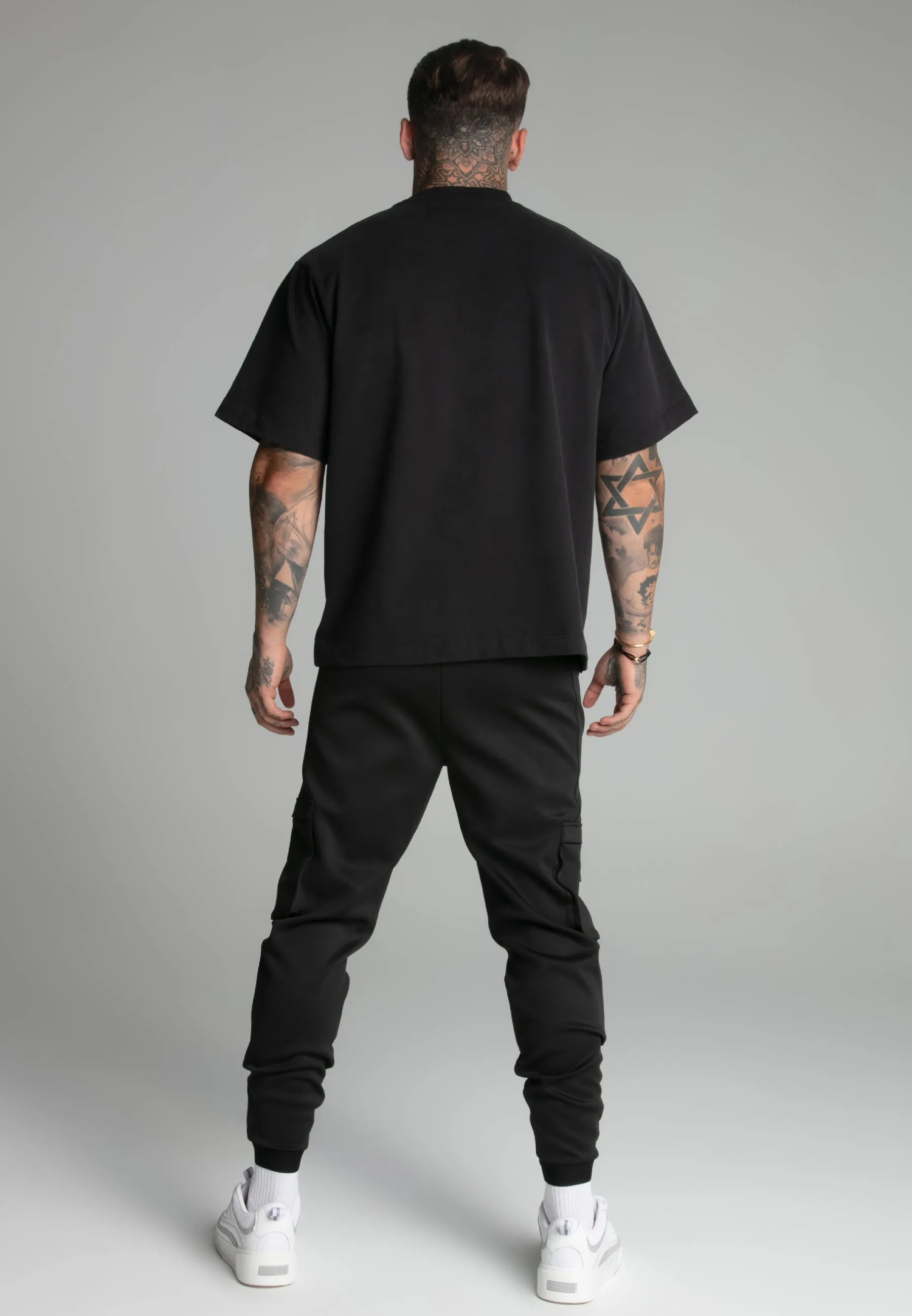 Black Cargo Joggers sold by Siksilk product image thumbnail 5