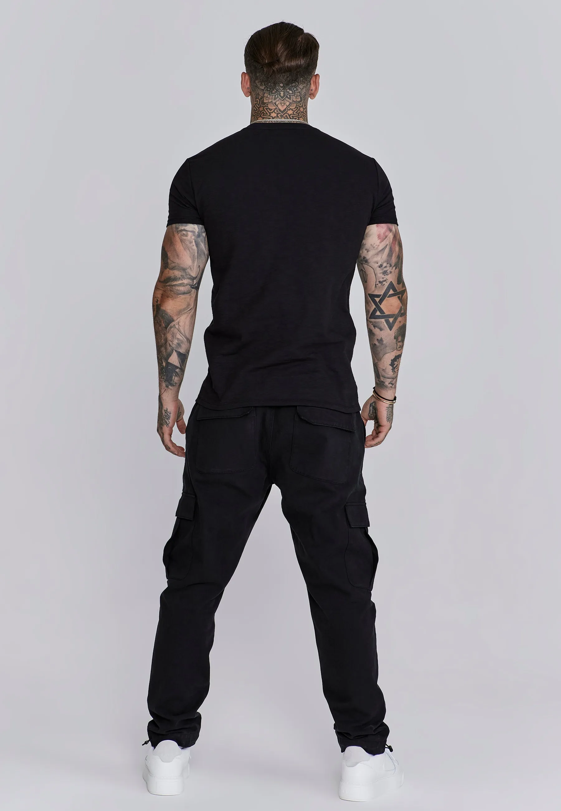Black Relaxed Fit T-Shirt sold by Siksilk product image thumbnail 5