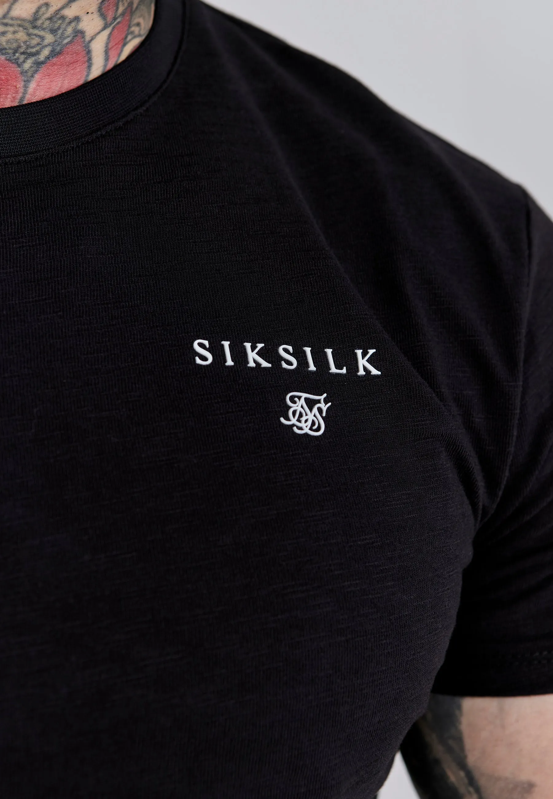 Black Relaxed Fit T-Shirt sold by Siksilk product image thumbnail 2