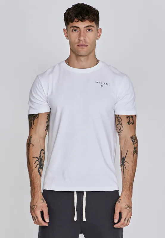 White Relaxed Fit T-Shirt sold by Siksilk