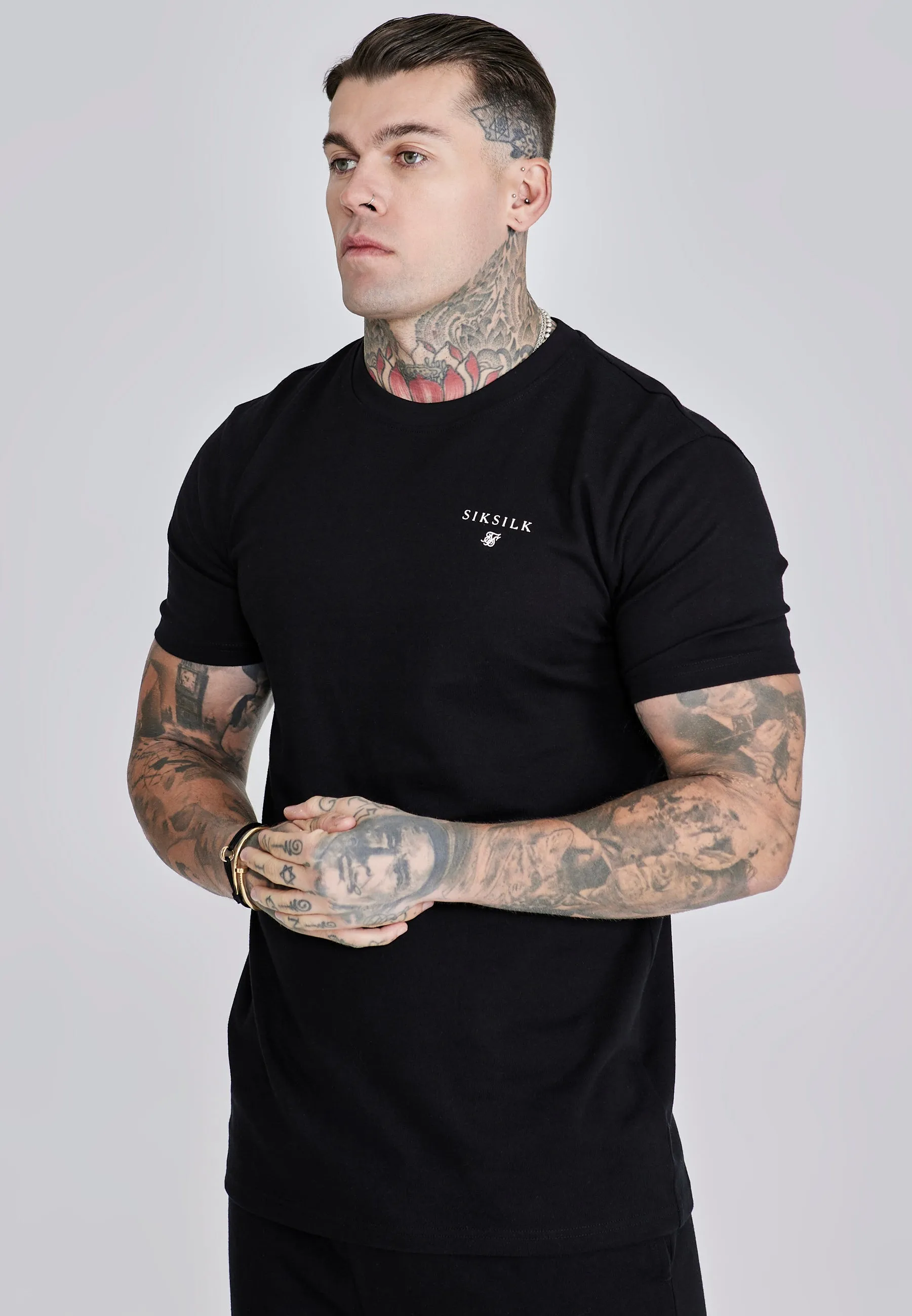 Black T-Shirt and Shorts Set sold by Siksilk product image thumbnail 2
