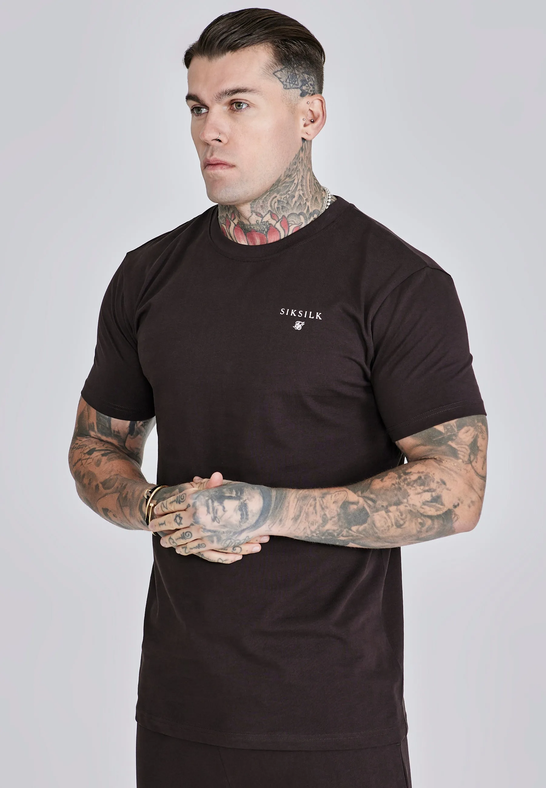 Brown T-Shirt and Shorts Set sold by Siksilk product image thumbnail 2