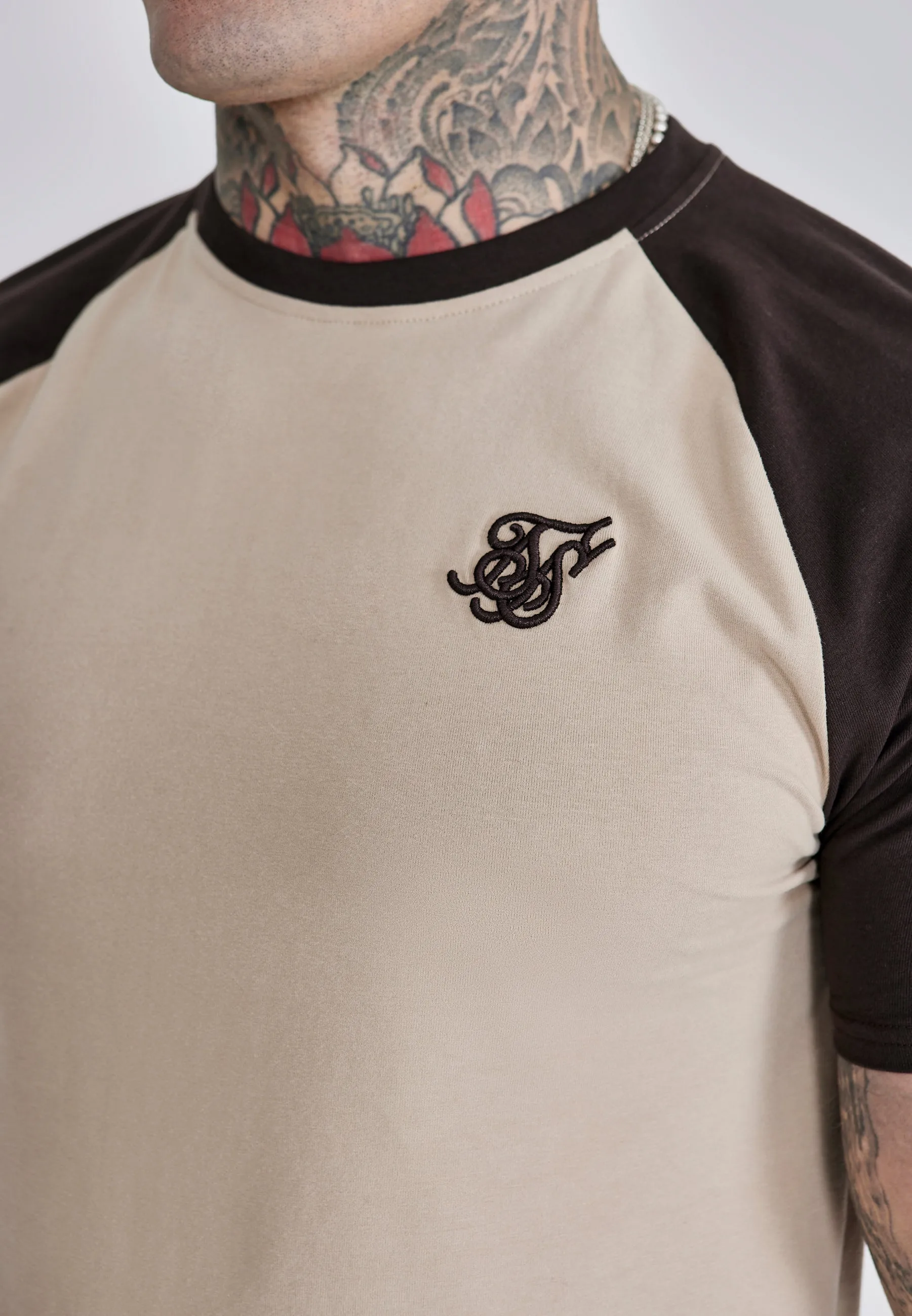 Beige Brown Raglan T-Shirt sold by Siksilk product image thumbnail 2