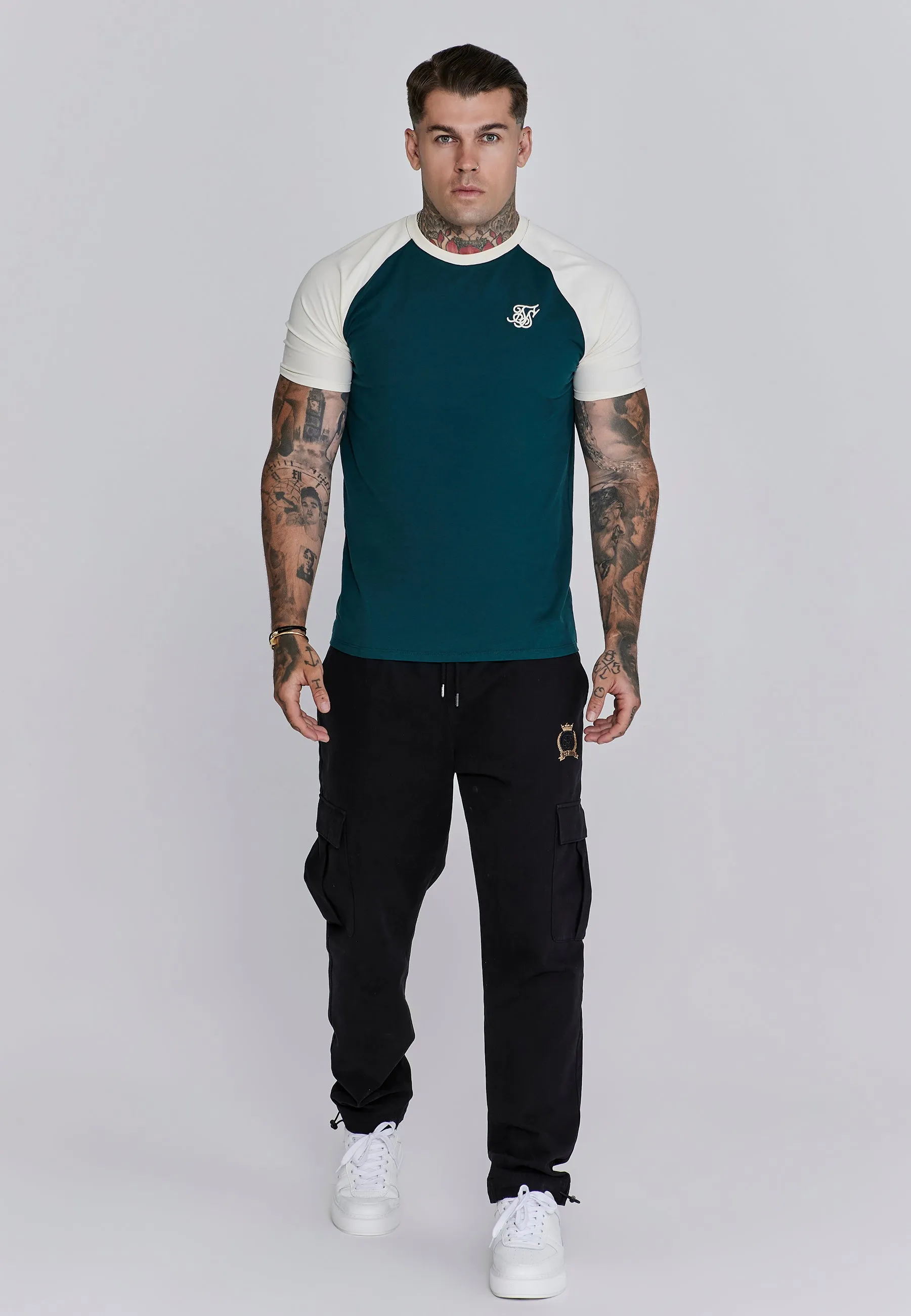 Green Ecru Raglan T-Shirt sold by Siksilk product image thumbnail 3