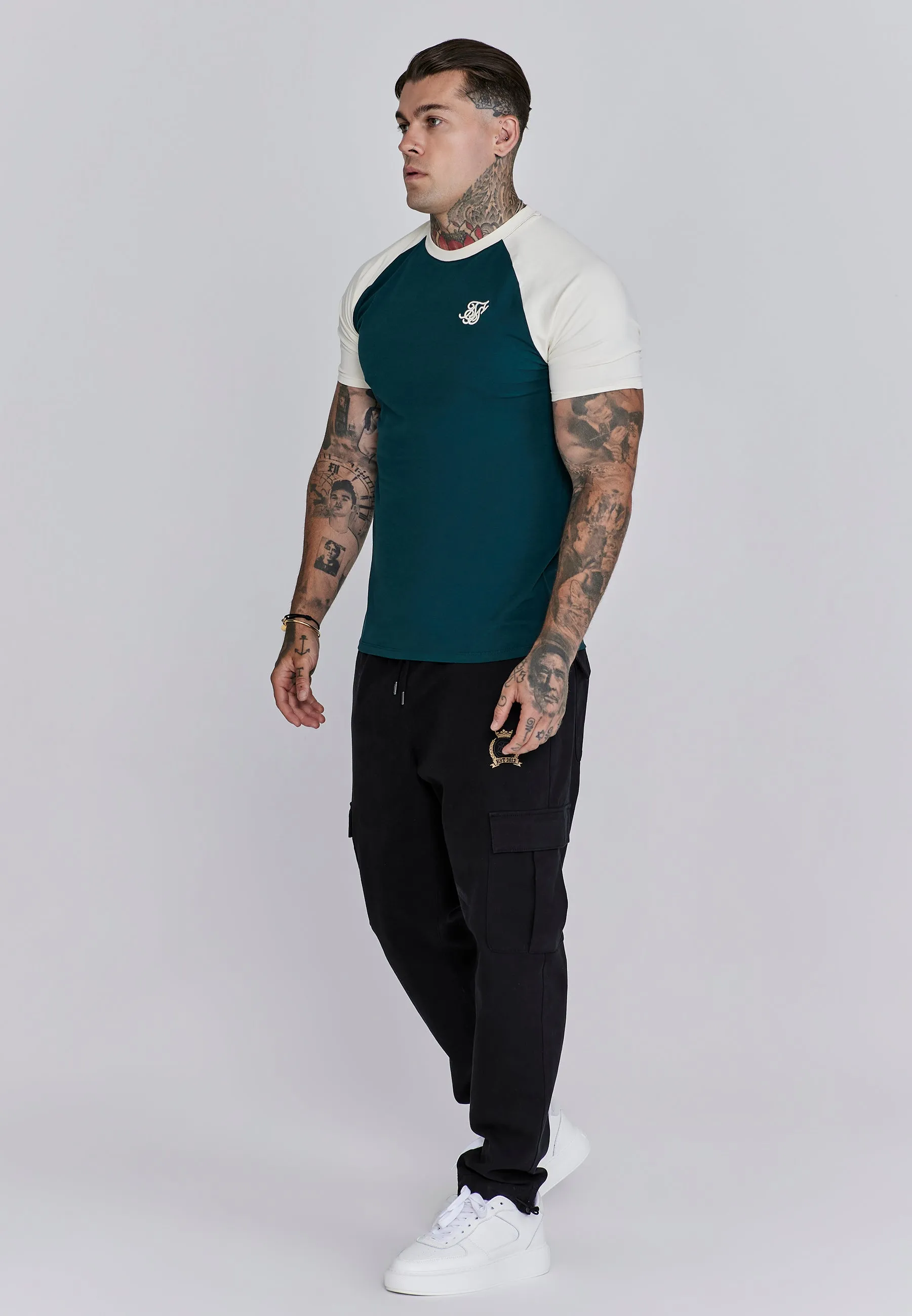 Green Ecru Raglan T-Shirt sold by Siksilk product image thumbnail 4