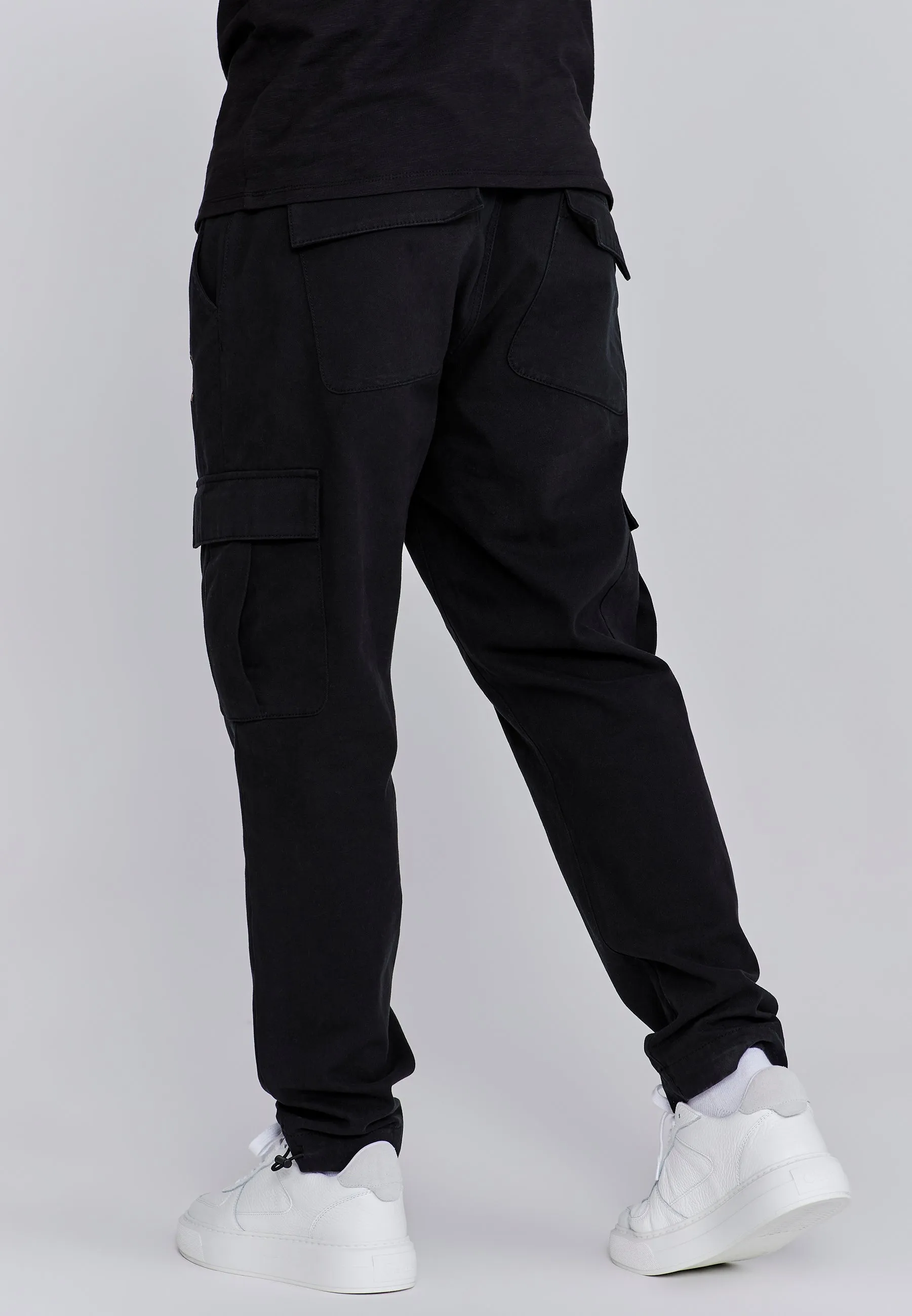 Black Cargo Pants sold by Siksilk product image thumbnail 3