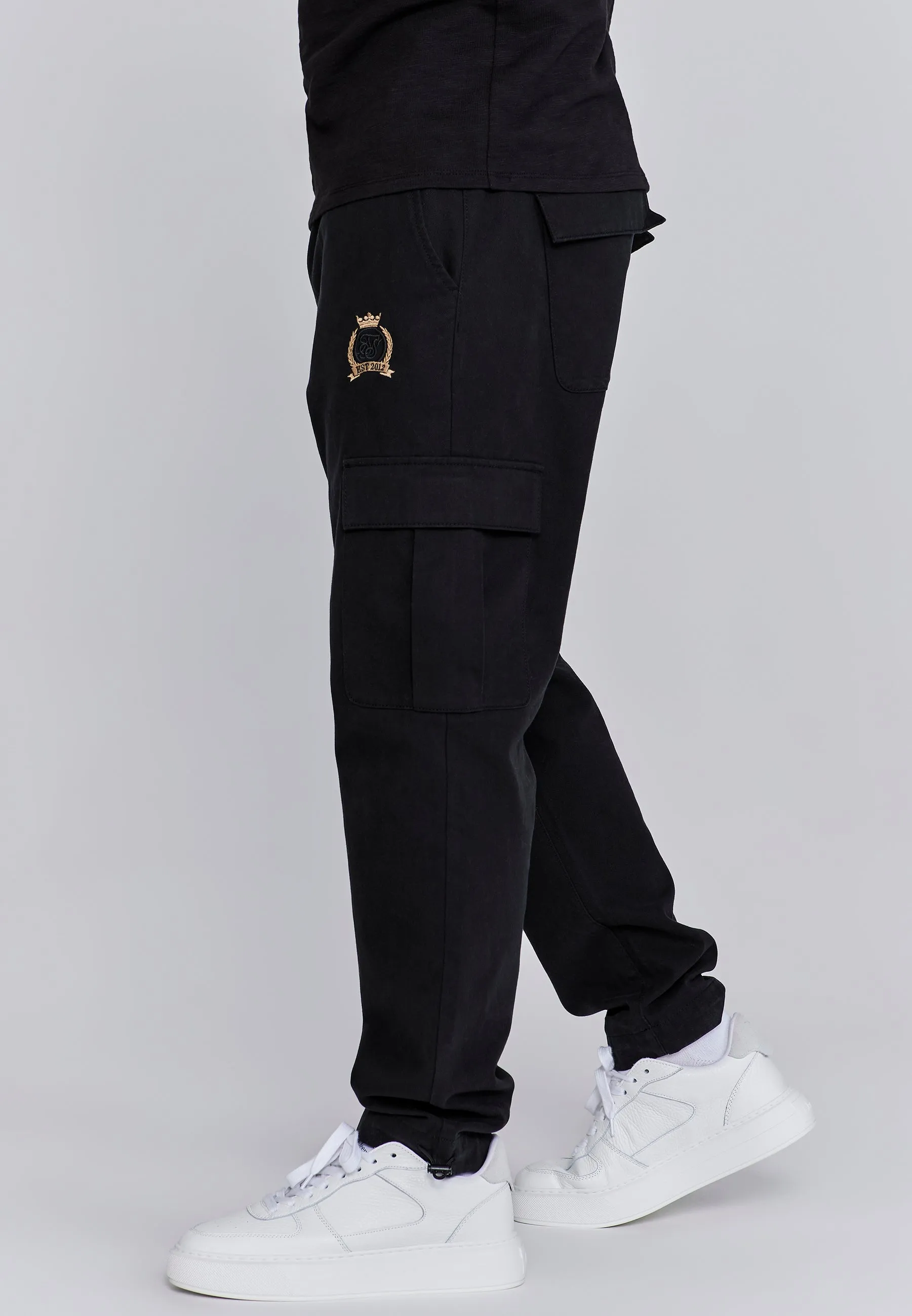 Black Cargo Pants sold by Siksilk product image thumbnail 2